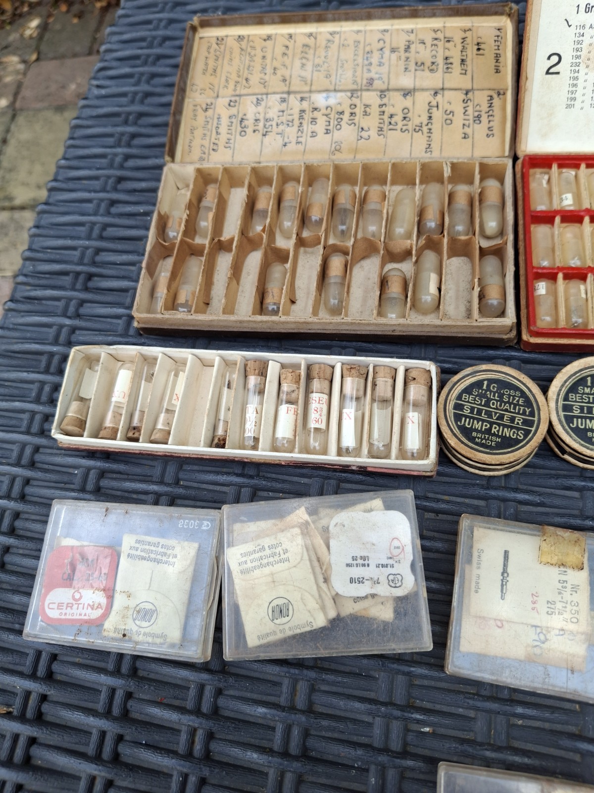 Vintage Watch Parts Joblot Incabloc,swcs,roskopf,ronda New Old Stock Parts
