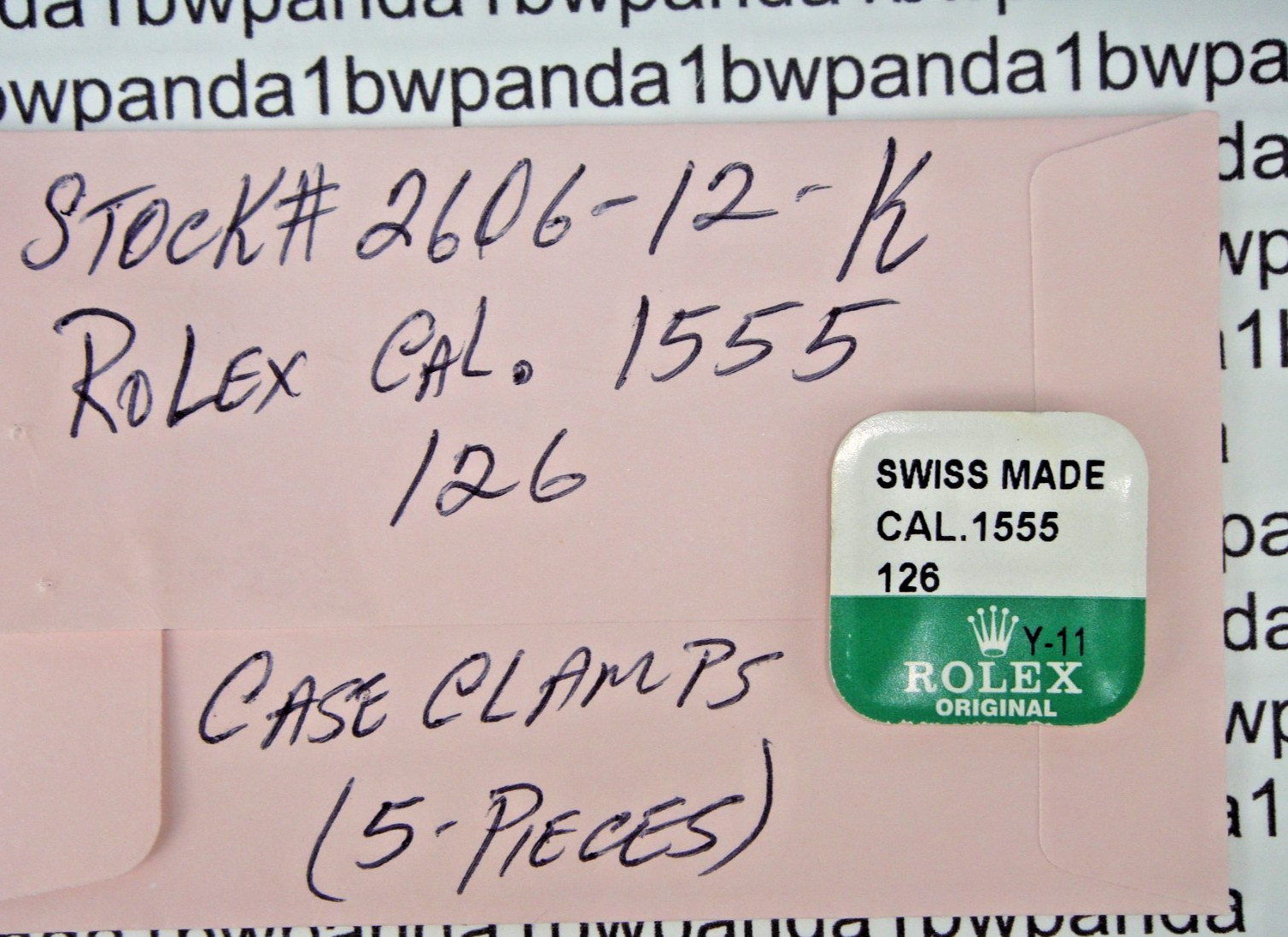 OEM Rolex 1555-126 Set of 5 Case Clamps=Day-Date”President” Ref. 1803 NOS Sealed