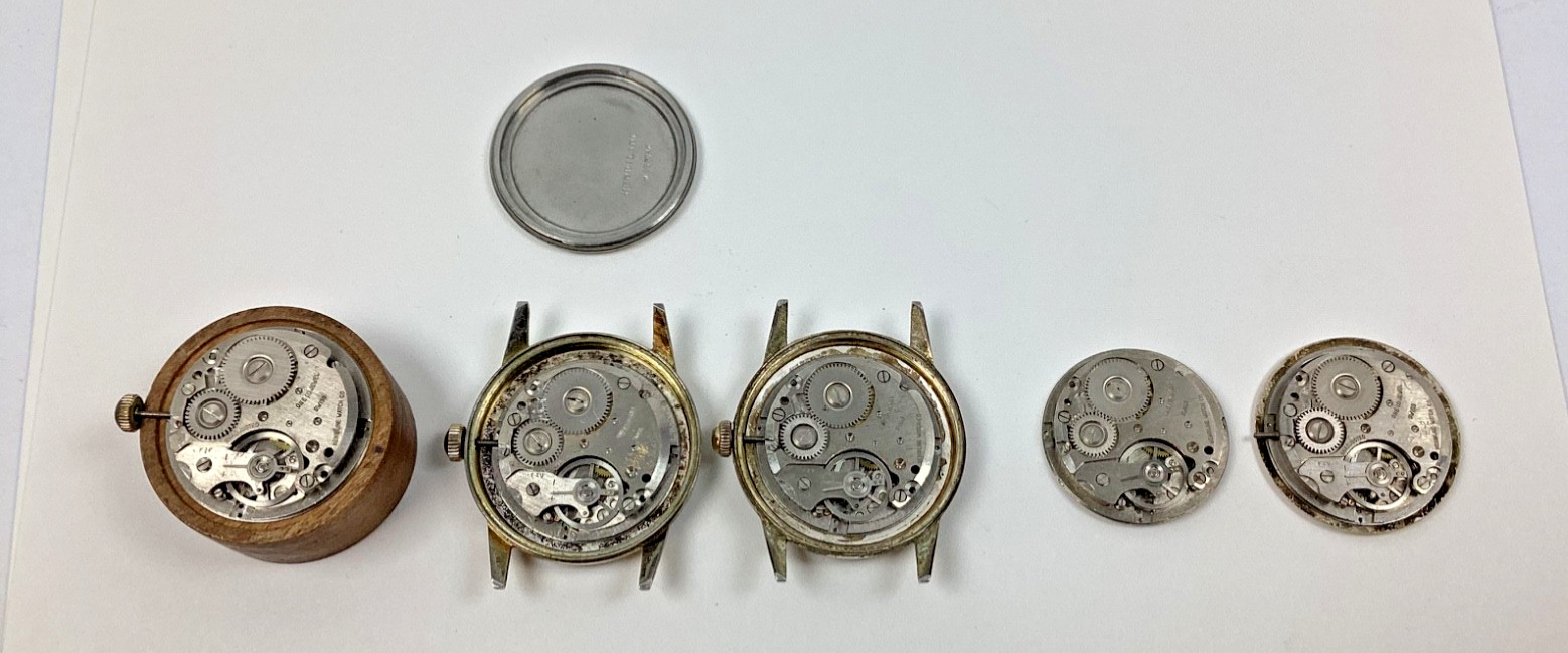 Lot Carlisle Henriline Watch Co Ebosa 65 Swiss 1 Runs Spare Parts Repair READ