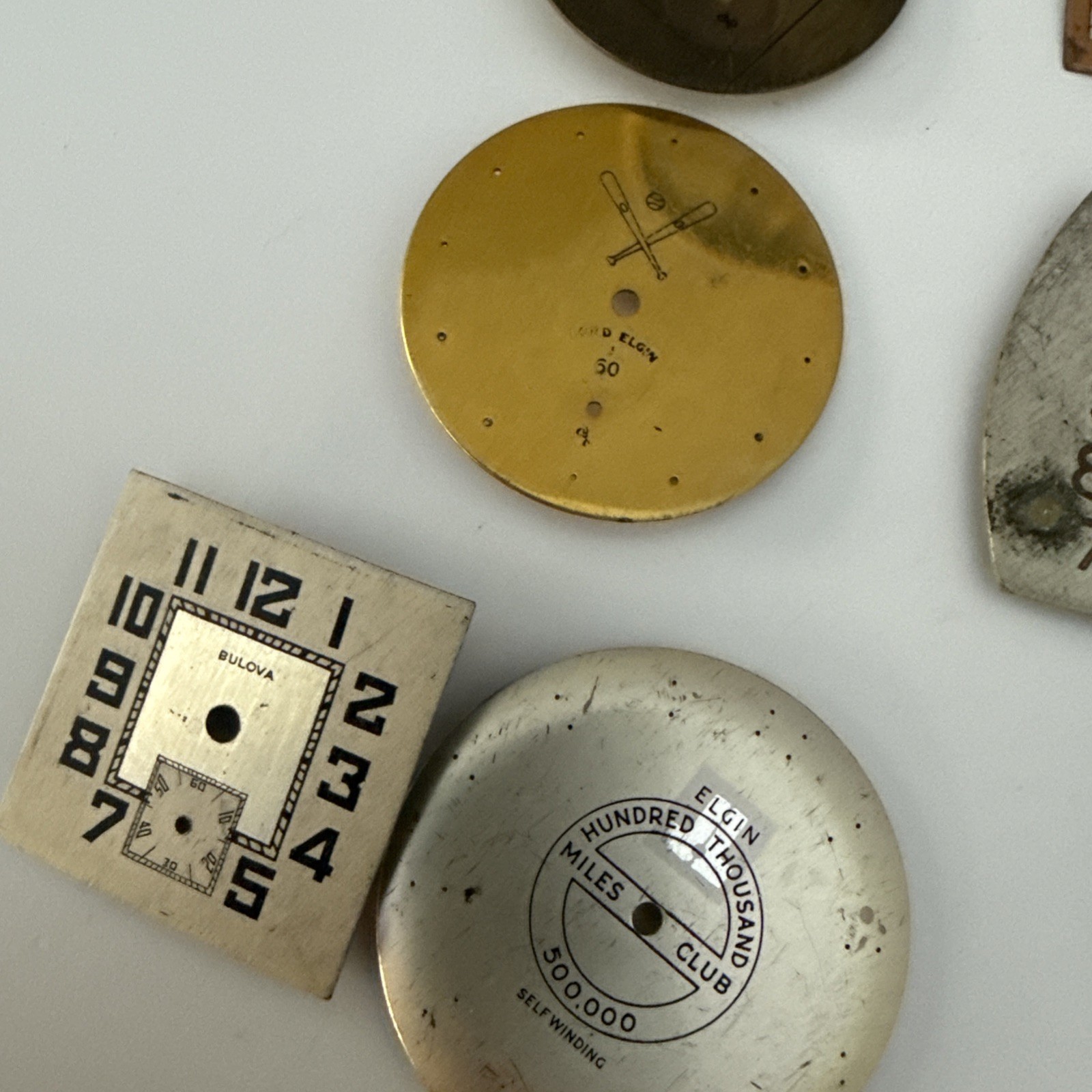Lot Of Watch Dials (Bulova, Lord Elgin, Elgin, Waltham)