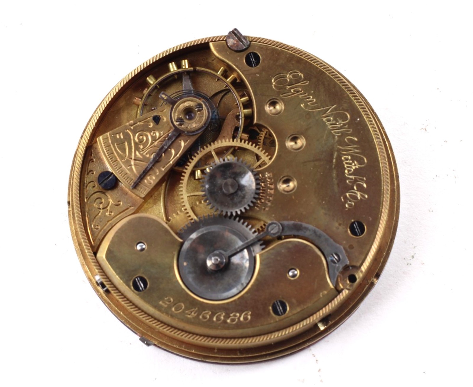 Elgin Pocket Watch Movement18 Size 7Jewel Parts/Repair PC-203
