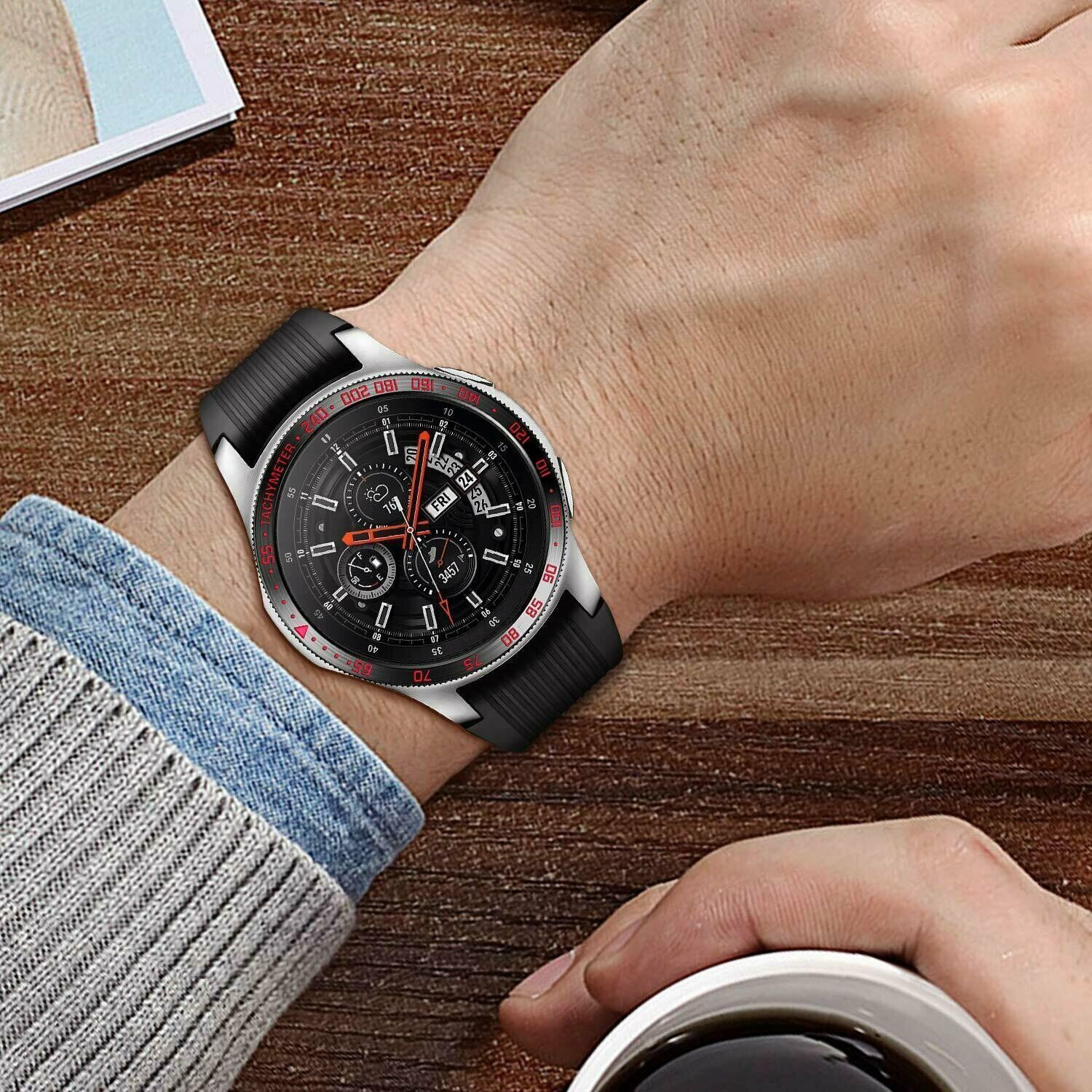 For Samsung Galaxy Watch 46mm Bezel Ring Styling Frame Case Cover Protection