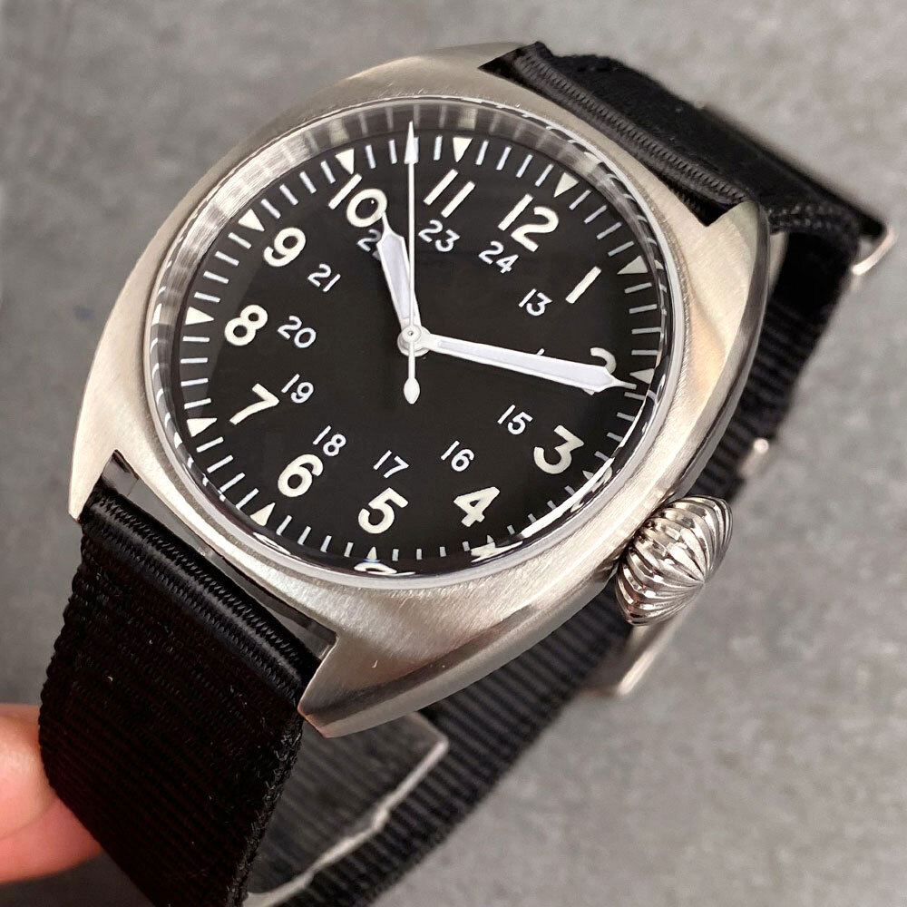 40mm 20ATM Diving Field Watch Movt Luminous Brushed 20atm NH PT Sapphire