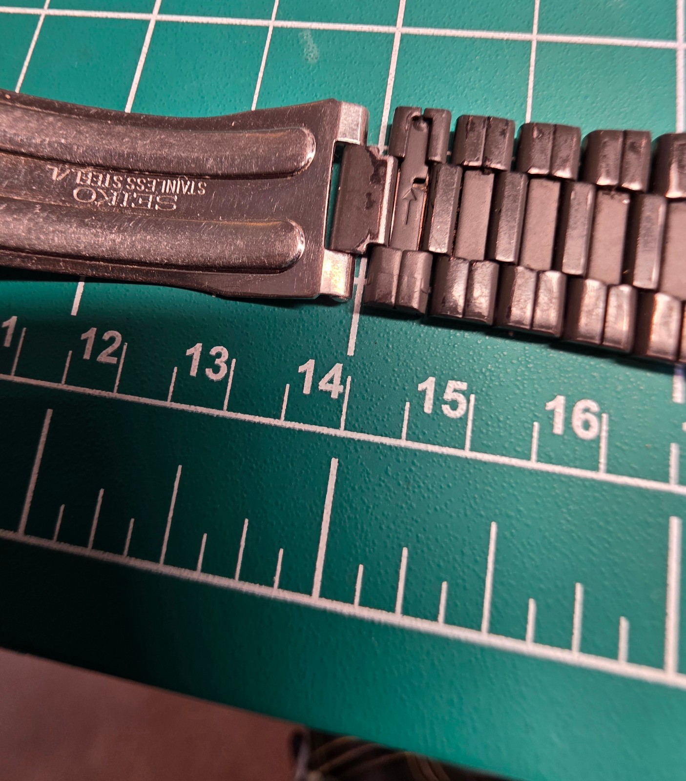Seiko AA61A PVD Watch BRACELET from 7A28-6000 BISHOP (fits -6009, etc) FOR PARTS