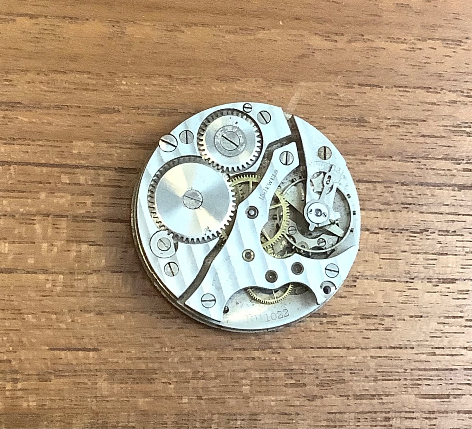Vintage New York Standard Pocket Watch Movement Gr. 1553 Model K Size 16s Parts