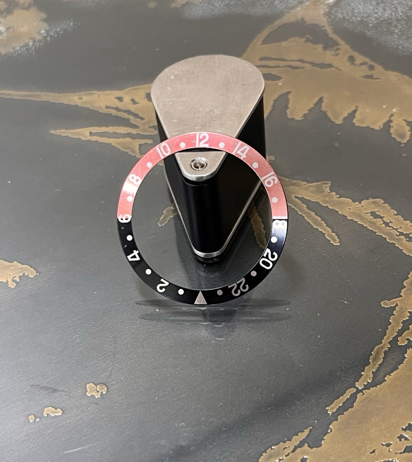 Orig Rolex GMT II Coke Insert Red Black SERIF Faded 16760 16700 16710