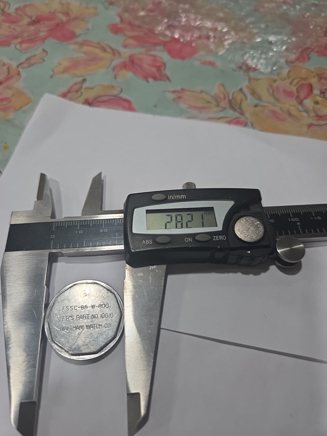Caseback For Waltham Fsscl-88-w80010616