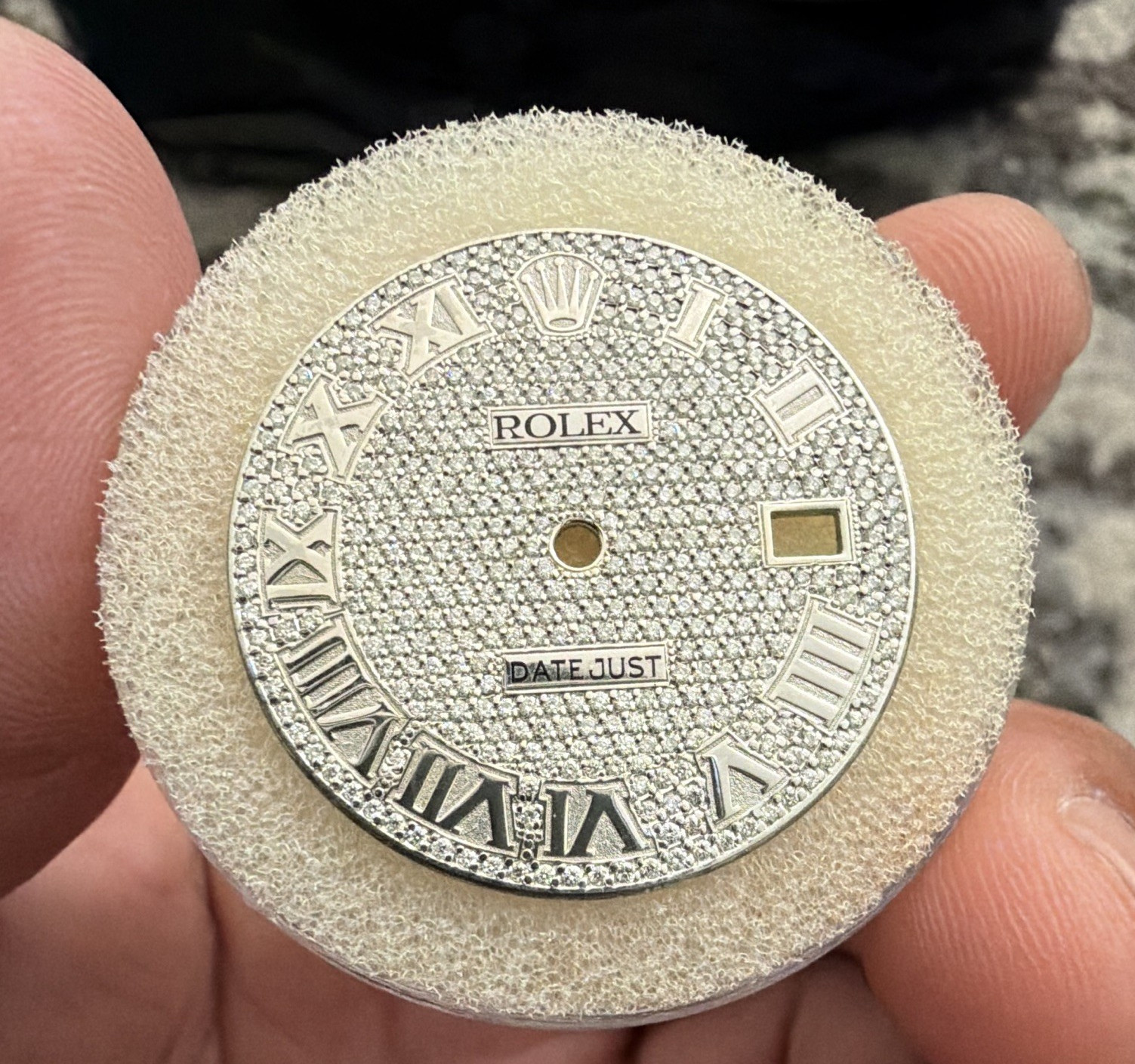 41mm Rolex Datejust Roman Numeral dial natural diamonds customized