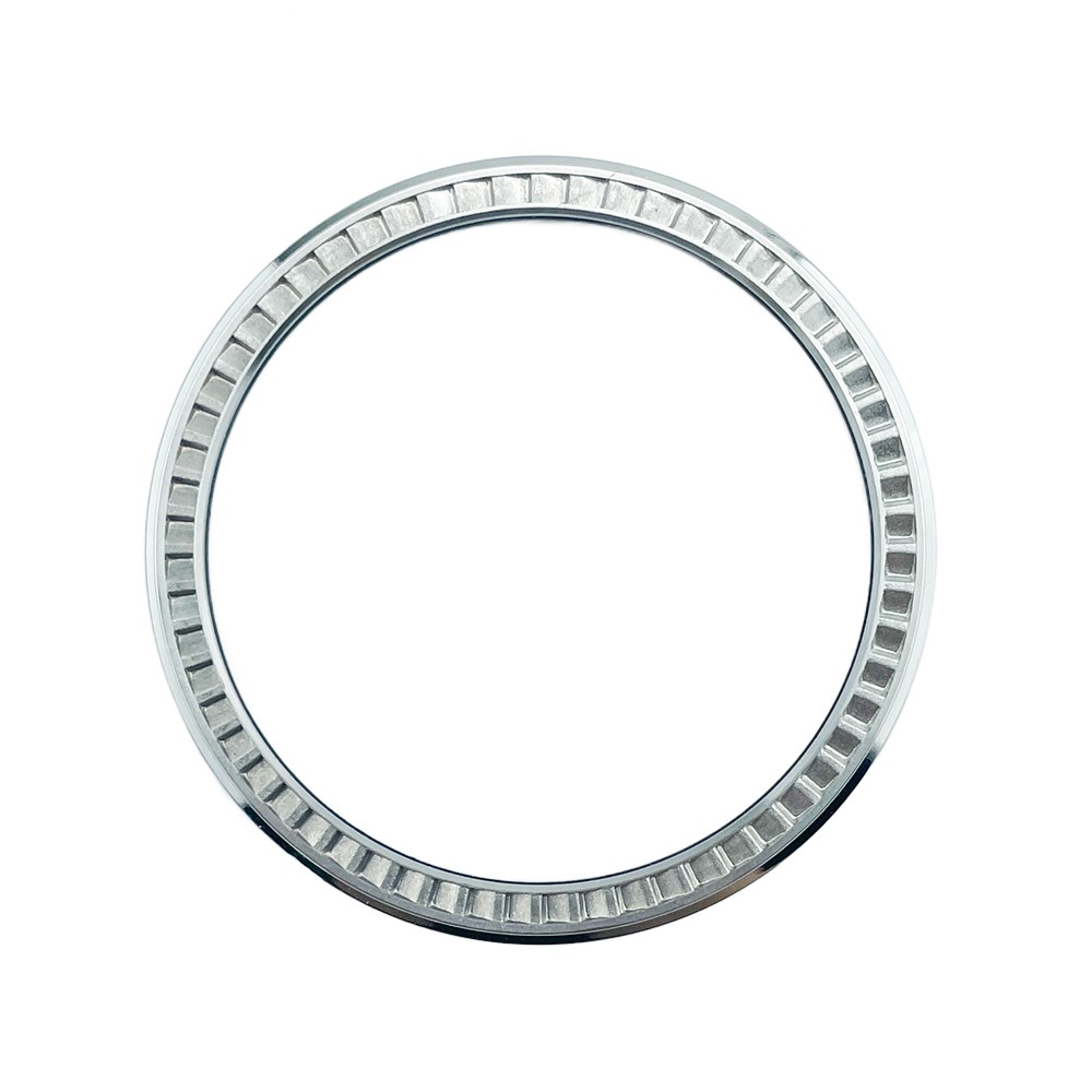 Silver 316L Slim Fluted Bezel and Click Spring Parts for SKX007 SRPD Watches