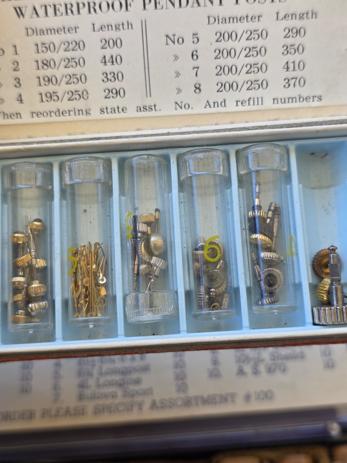 Vintage Watch Crown Assortment & Parts Lot Pre Owned Condition J5