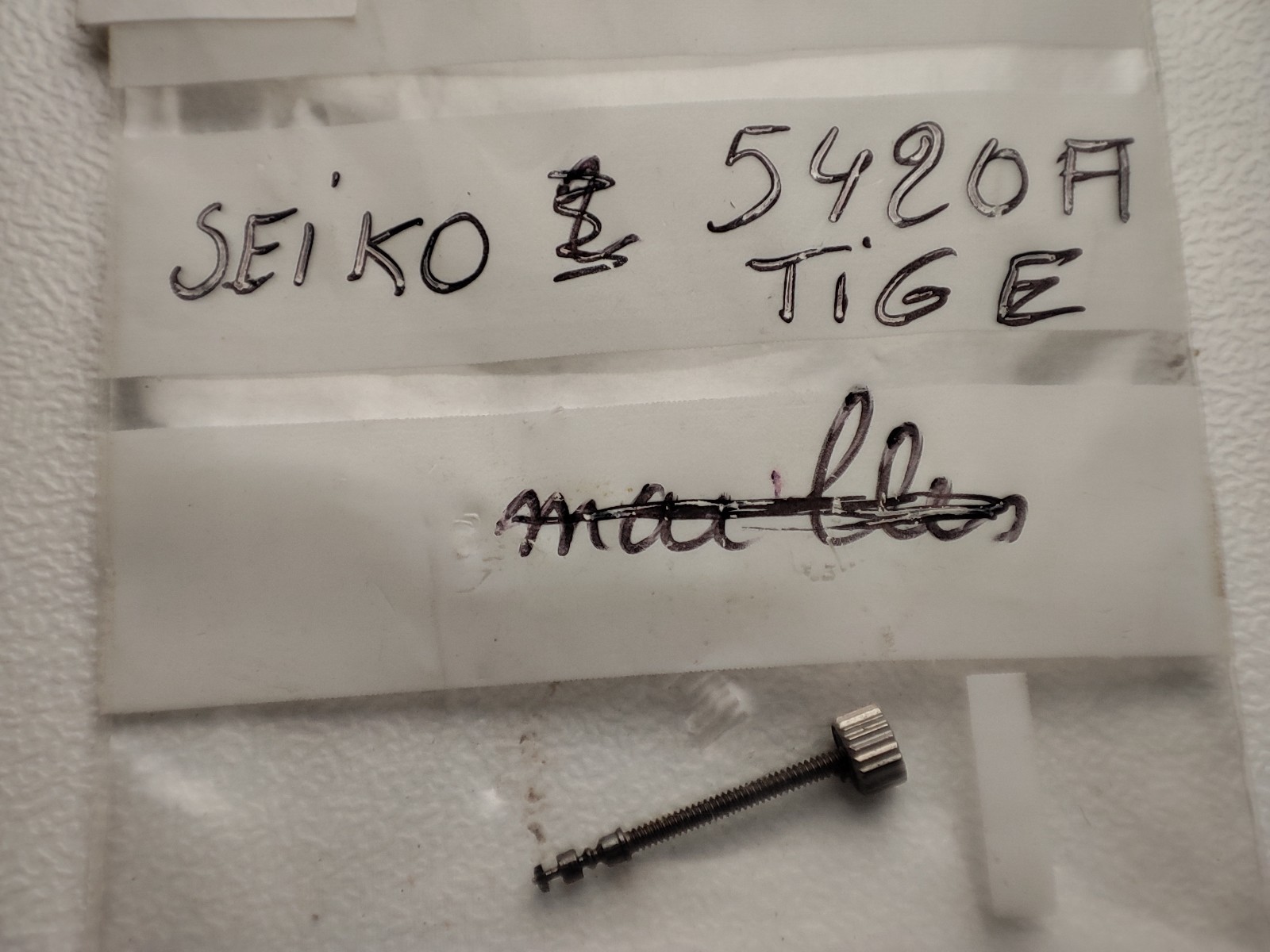 Tige Seiko 5P31 7000 RD Seiko 2400A Seiko M11 Seiko 5420A seiko 4633 Seiko 1280