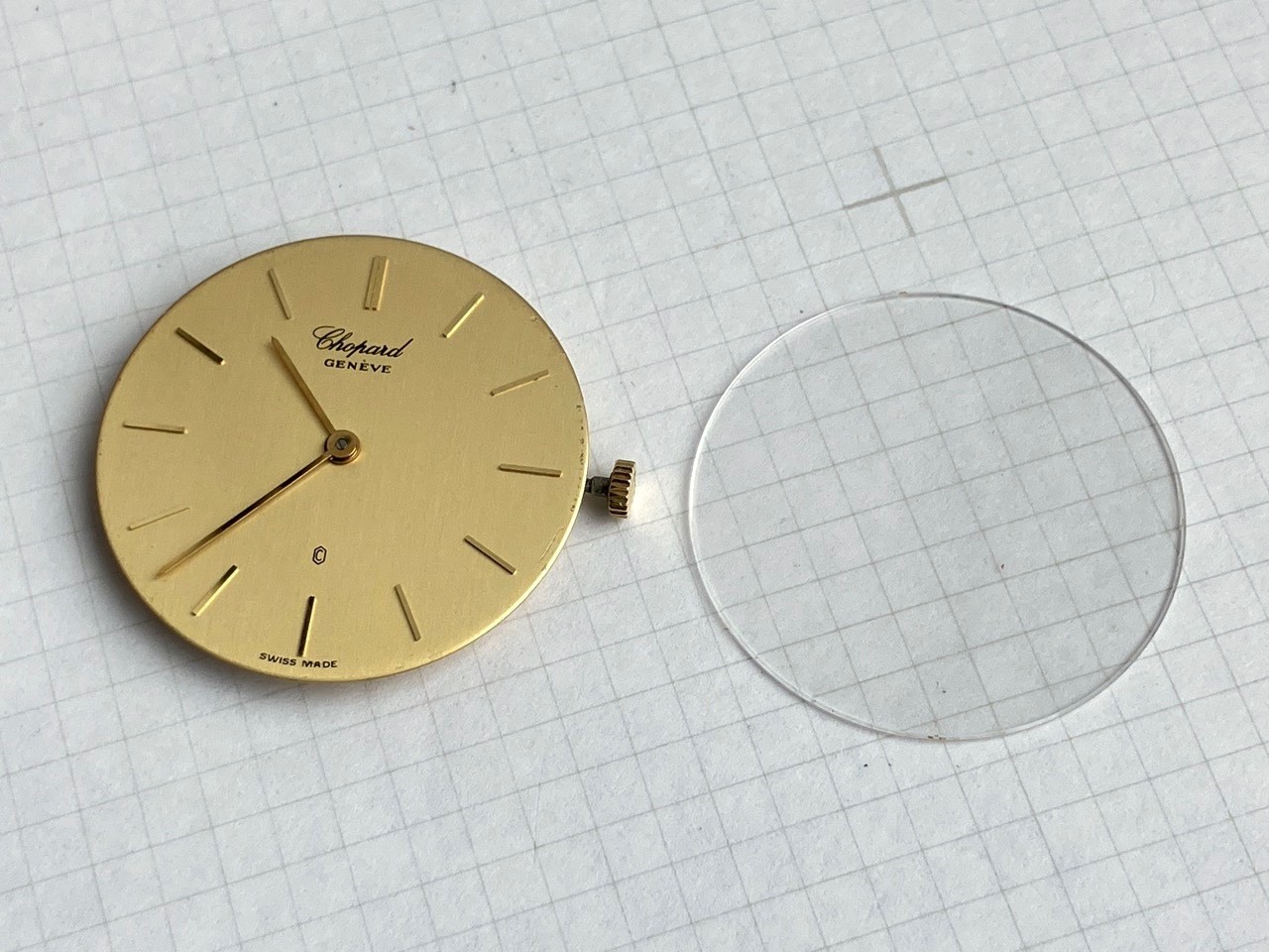 Chopard Geneve Quartz ETA 955 432 Movement Dial Hands Working (ref 1928A)