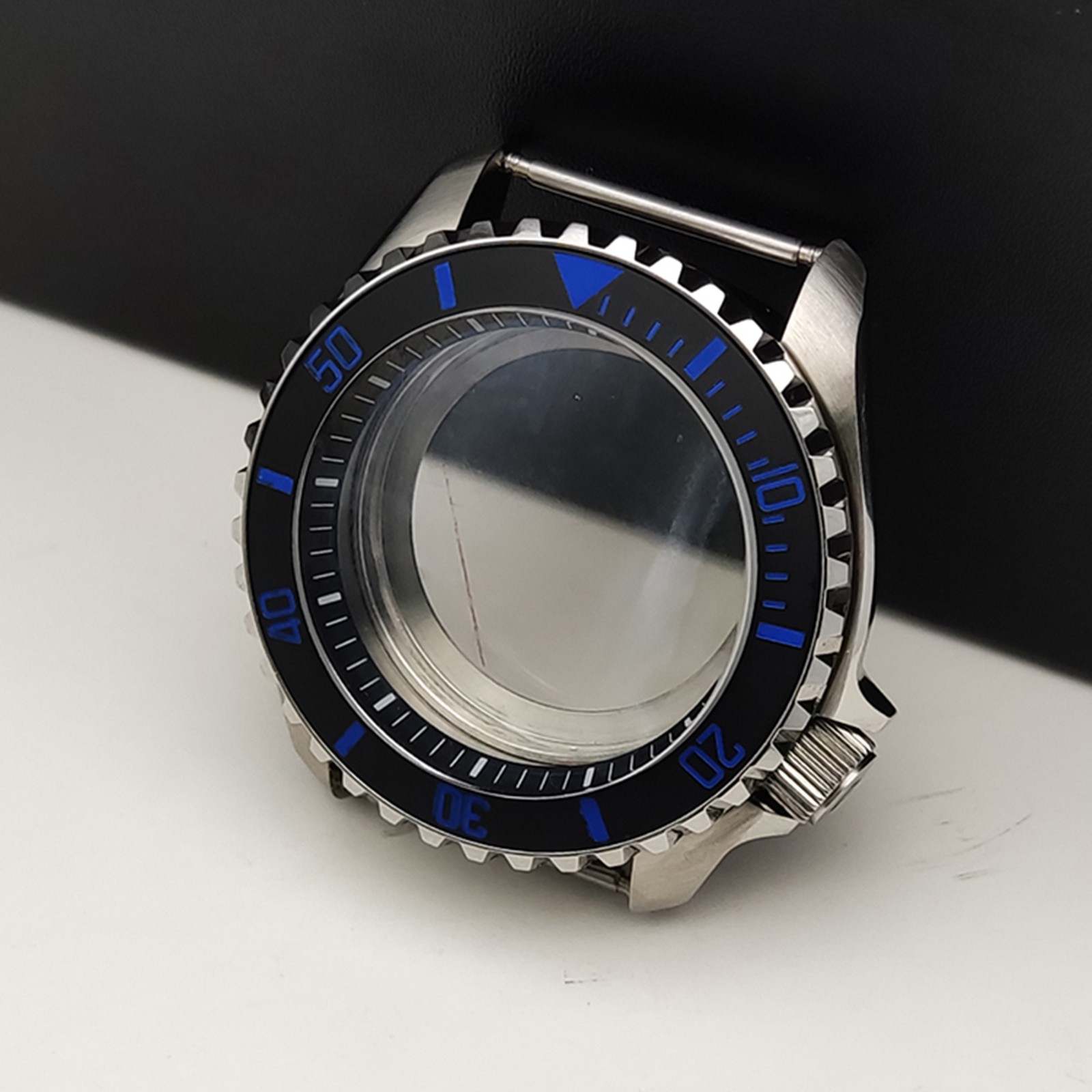 42mm Steel Watch Case Sapphire Glass Modifications for NH35/36/4R/7S Movement