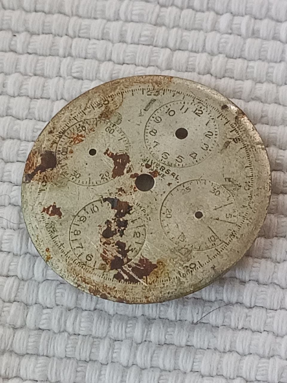 UNIVERSAL GENEVE 287 AERO COMPAX MOVEMENT PARTS IN GOOD CONDITION