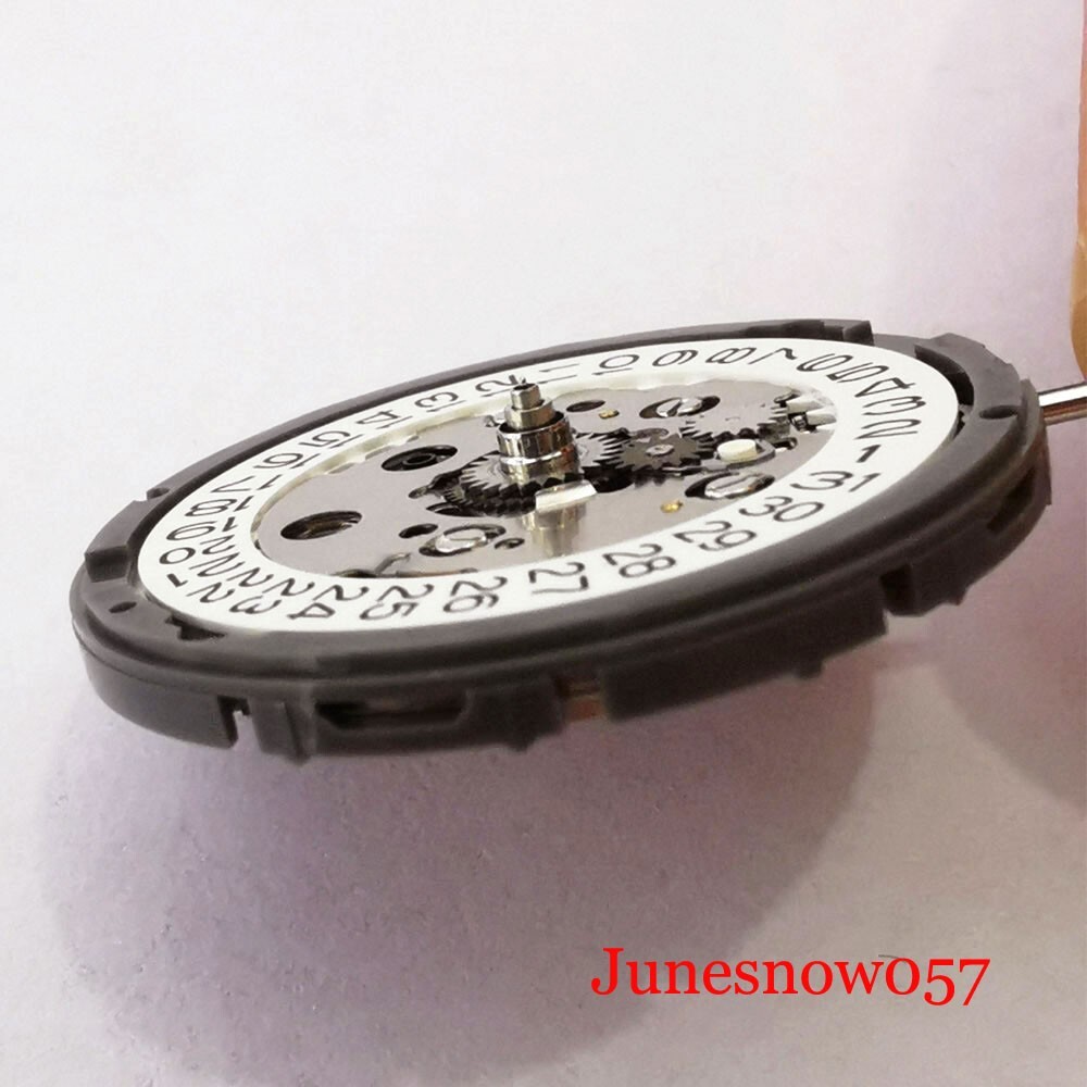 Japan NH34A Mechanical 24 Jewels Automatic Watch Movement And White Date Display