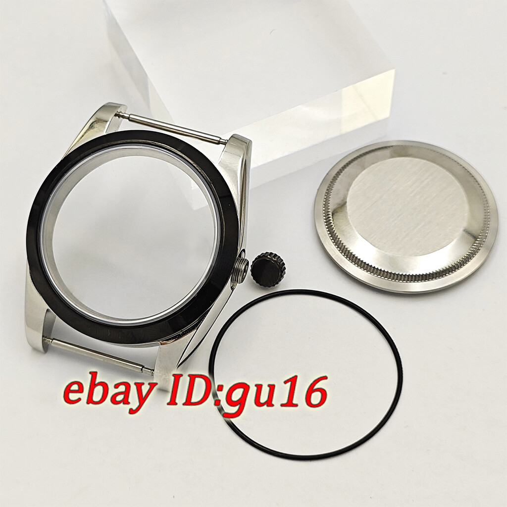 36mm 39mm watch case black silver fit NH35 NH36 Miyota 8215 ETA 2824/2836 DG2813