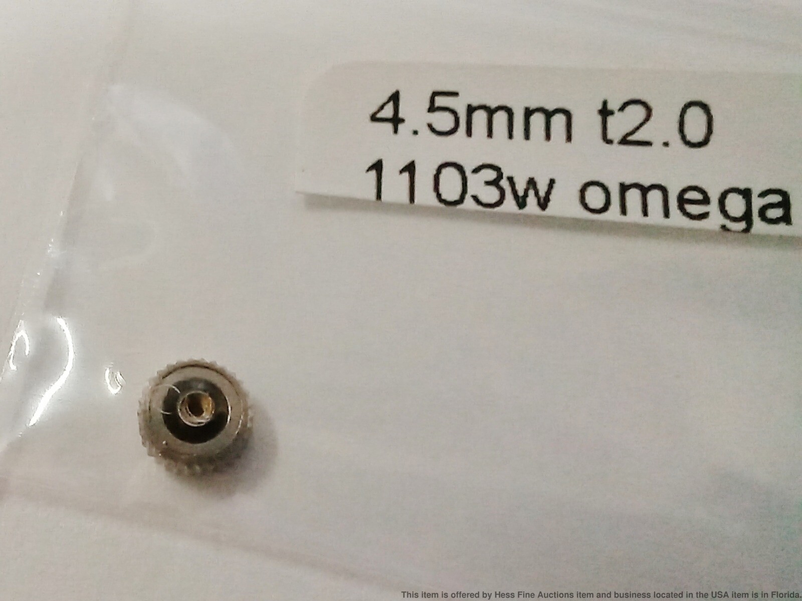 Brand New Genuine Omega White 1103W 4.5mm Watch Crown We Bought Out Parts House