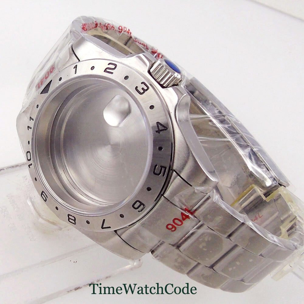 39mm Sapphire Glass Watch Case Fits NH35 PT5000 ETA2824 Miyota8215 821A DG2813
