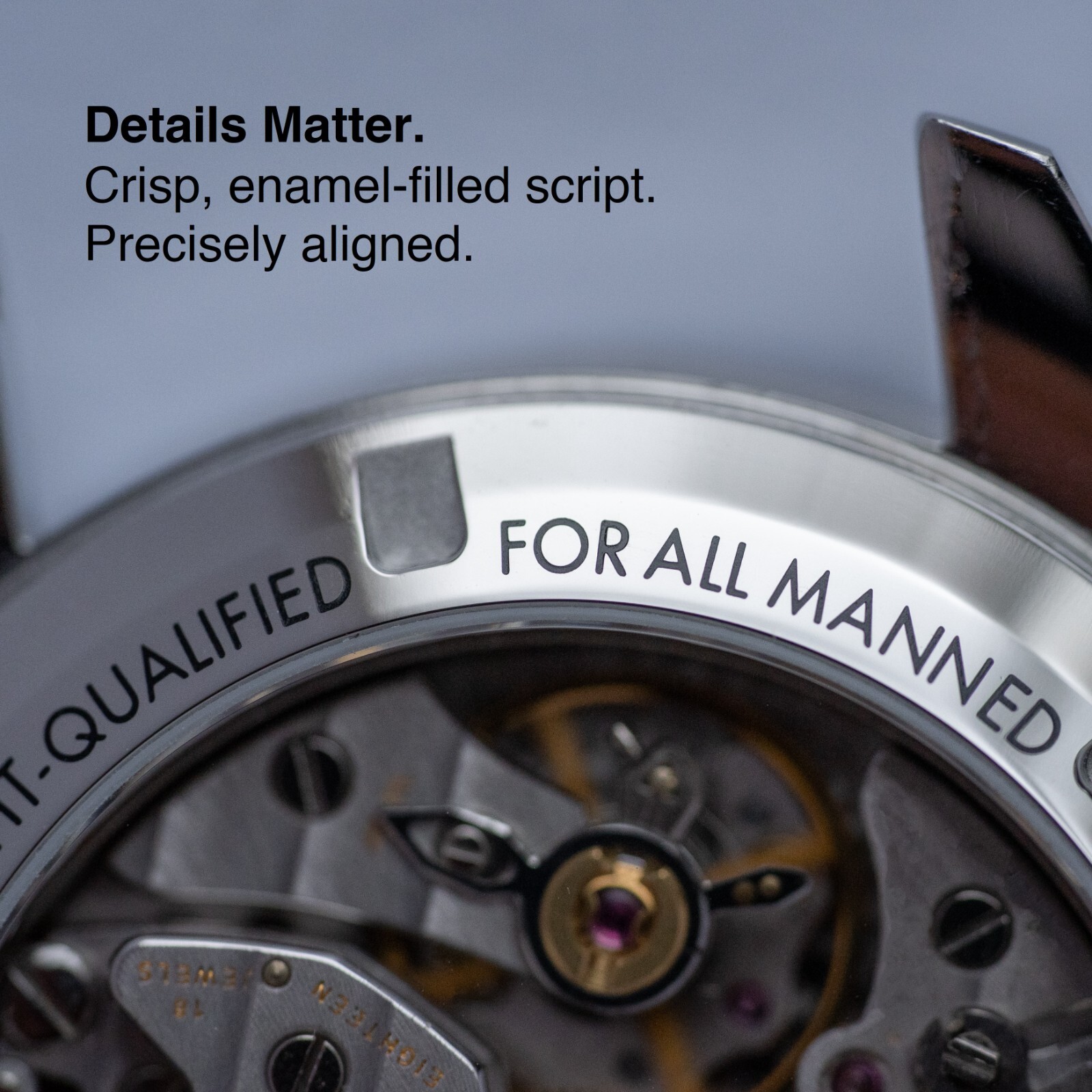 Spiralwinder Engraved Sapphire Exhibition Caseback for the Omega Speedmaster