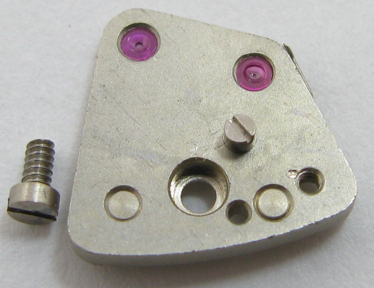 Poljot 3133 chronograph watch movement part complete escape wheel bridge #110