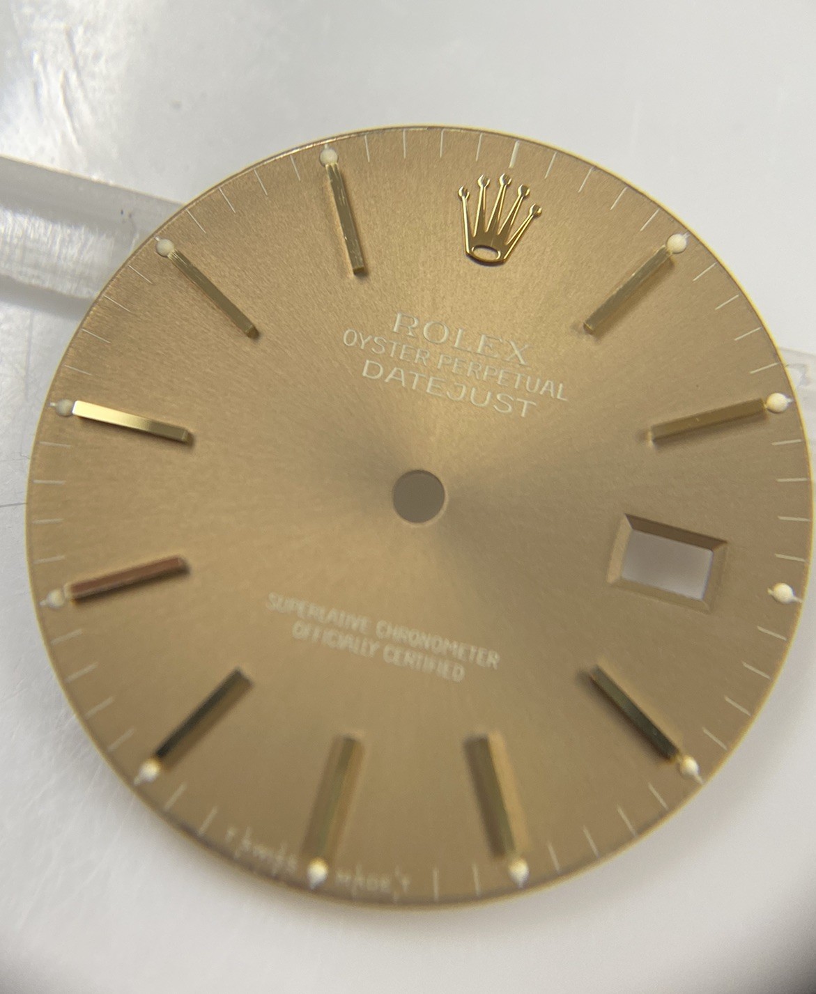 Genuine NOS Rolex Datejust 36mm 16013 16233 Cal 3035/3135 Brown/Gold Stick Dial