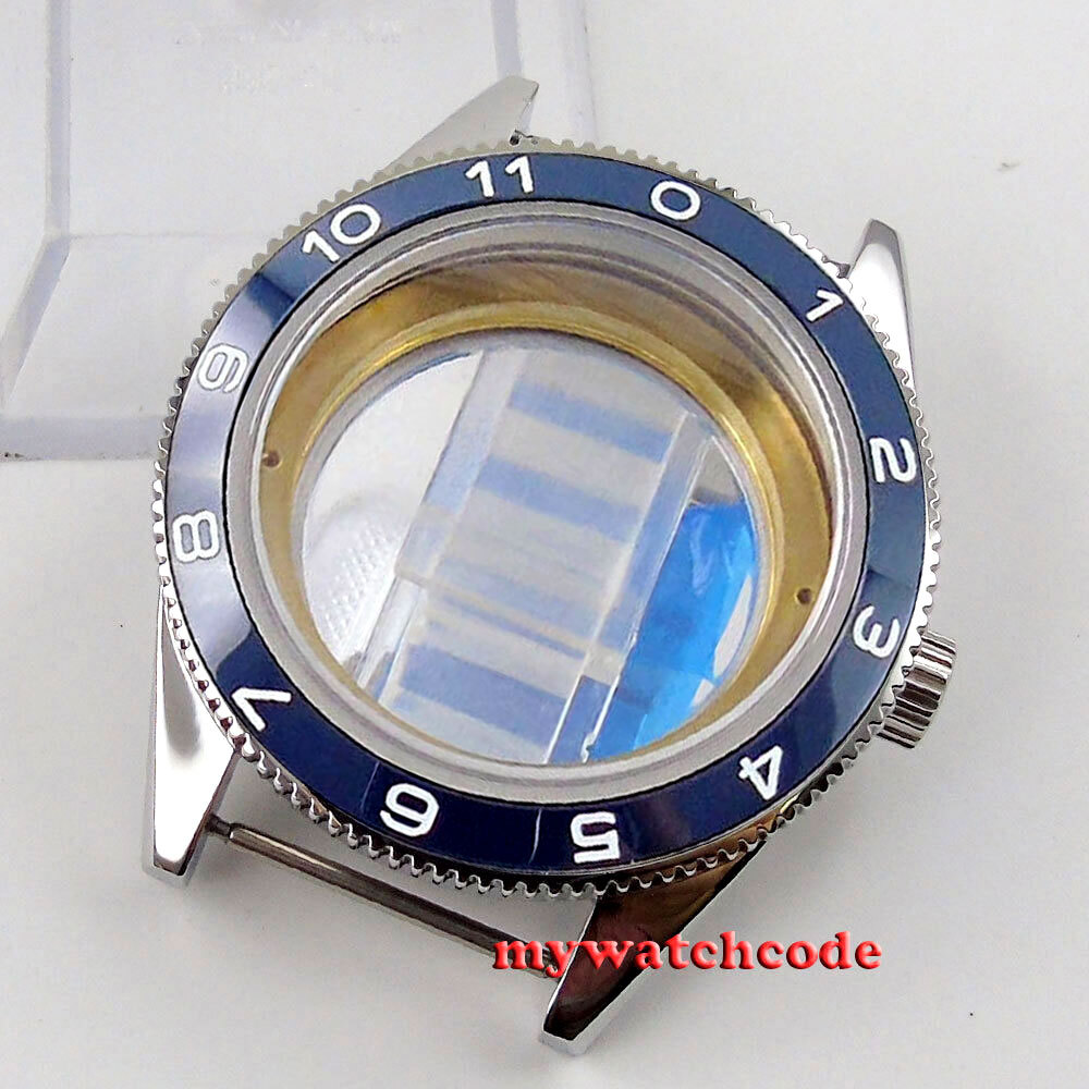 10ATM 41mm Sapphire Glass Watch Case Fit Automatic NH35A NH36A Miyota ETA2824