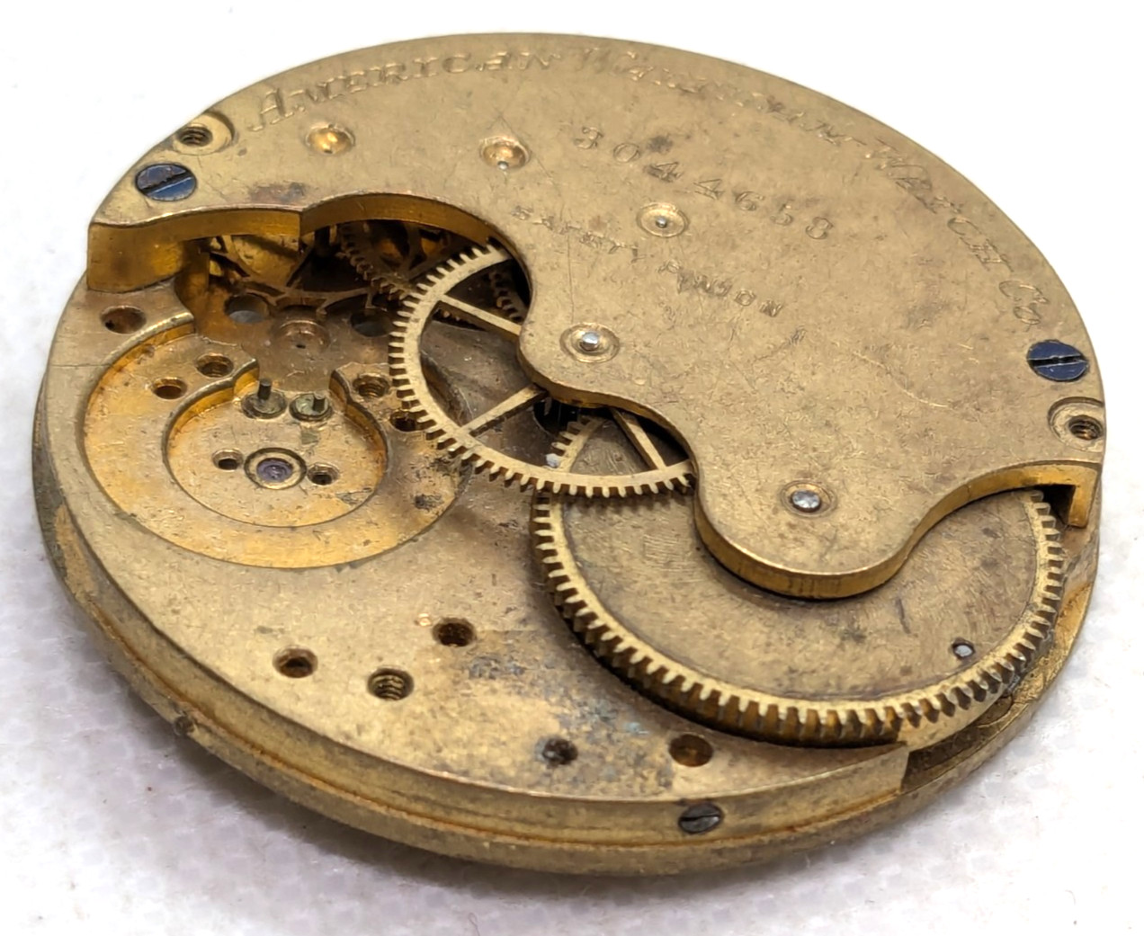 American Waltham Watch Co. 35 mm Pocket Watch Mechanical Movement Part 3044658