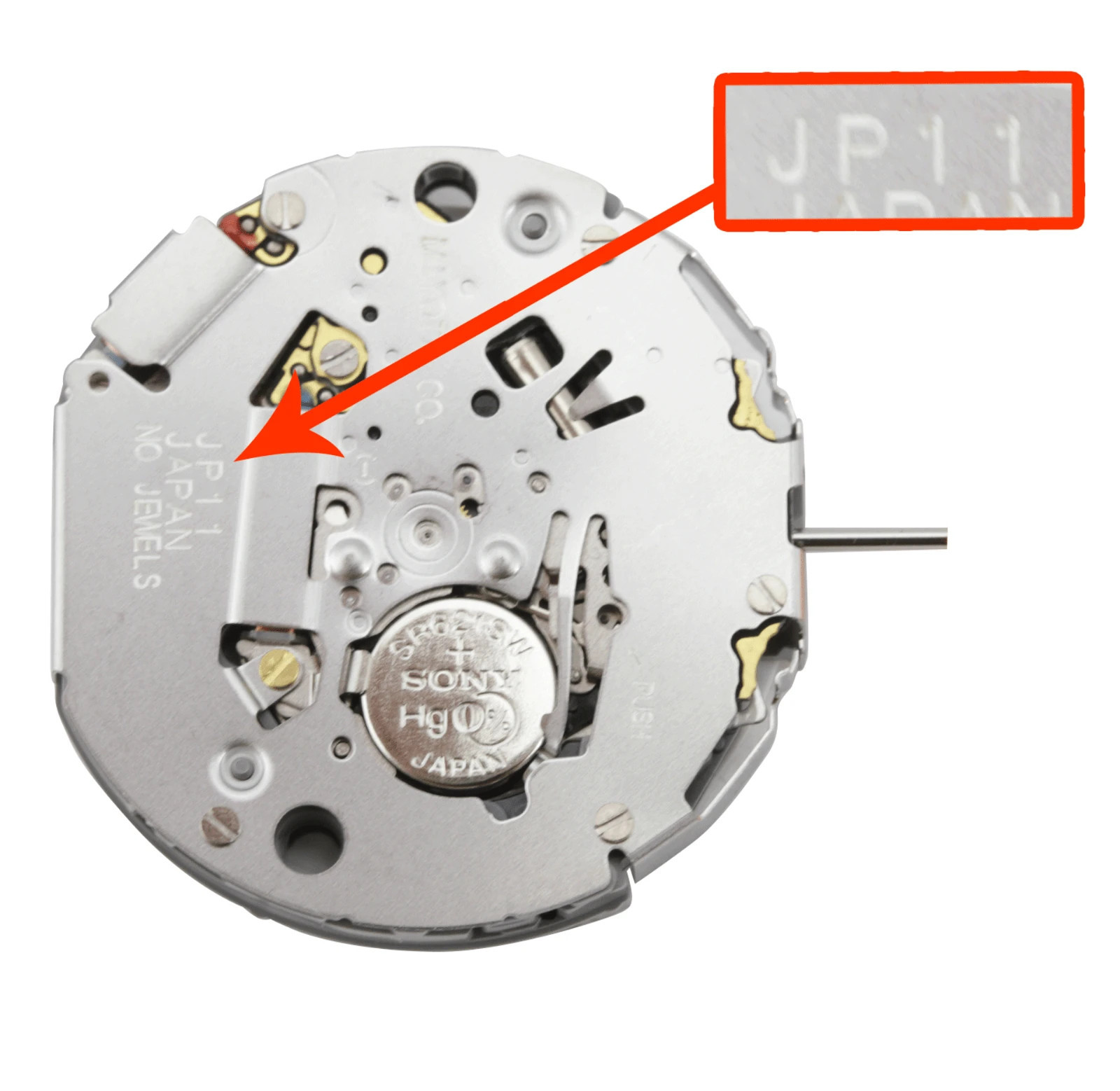 Original Miyota JP11, 3 Hands, Date @3, Japan Quartz Dual Time Movement