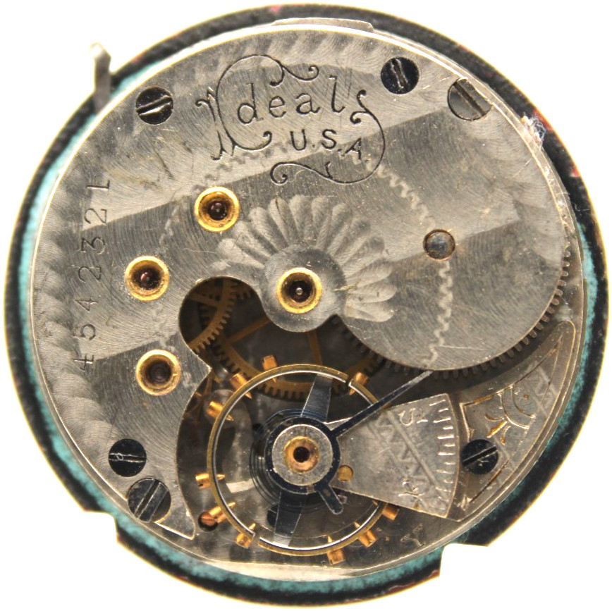 1904 IDEAL POCKET WATCH MOVEMENT 4542321 GRADE: 44 6s 7j (F4S)