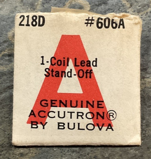 Bulova Accutron 218D Watch Repair Part # 606A – COIL LEAD STAND-OFF – WP2-02