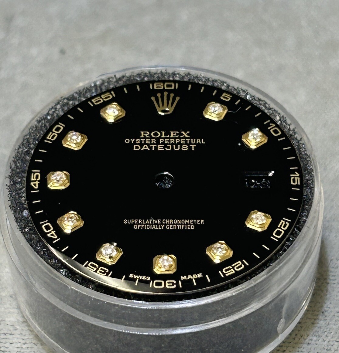Rolex 41mm Datejust Custom Black Diamond Dial For Models 116333 & 116303