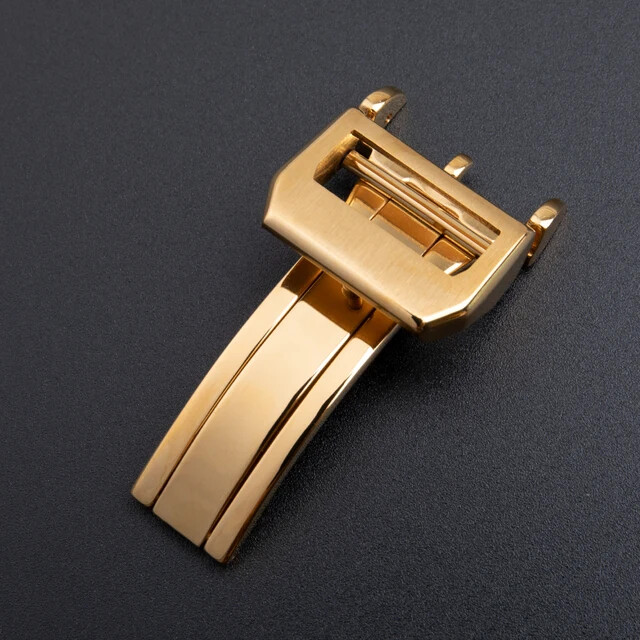 18mm Stainless Steel Deployment Buckle For Pilot Mark Portugieser Watchbands