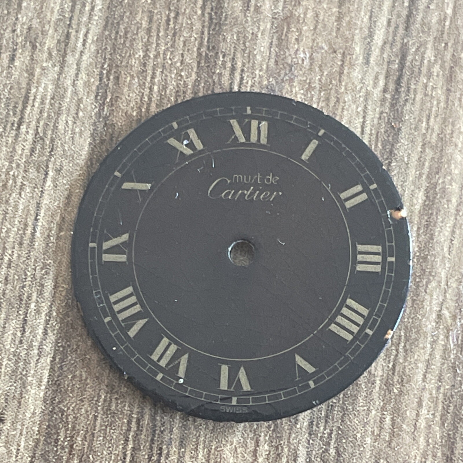 Auth Used Cartier 20mm Black Dial