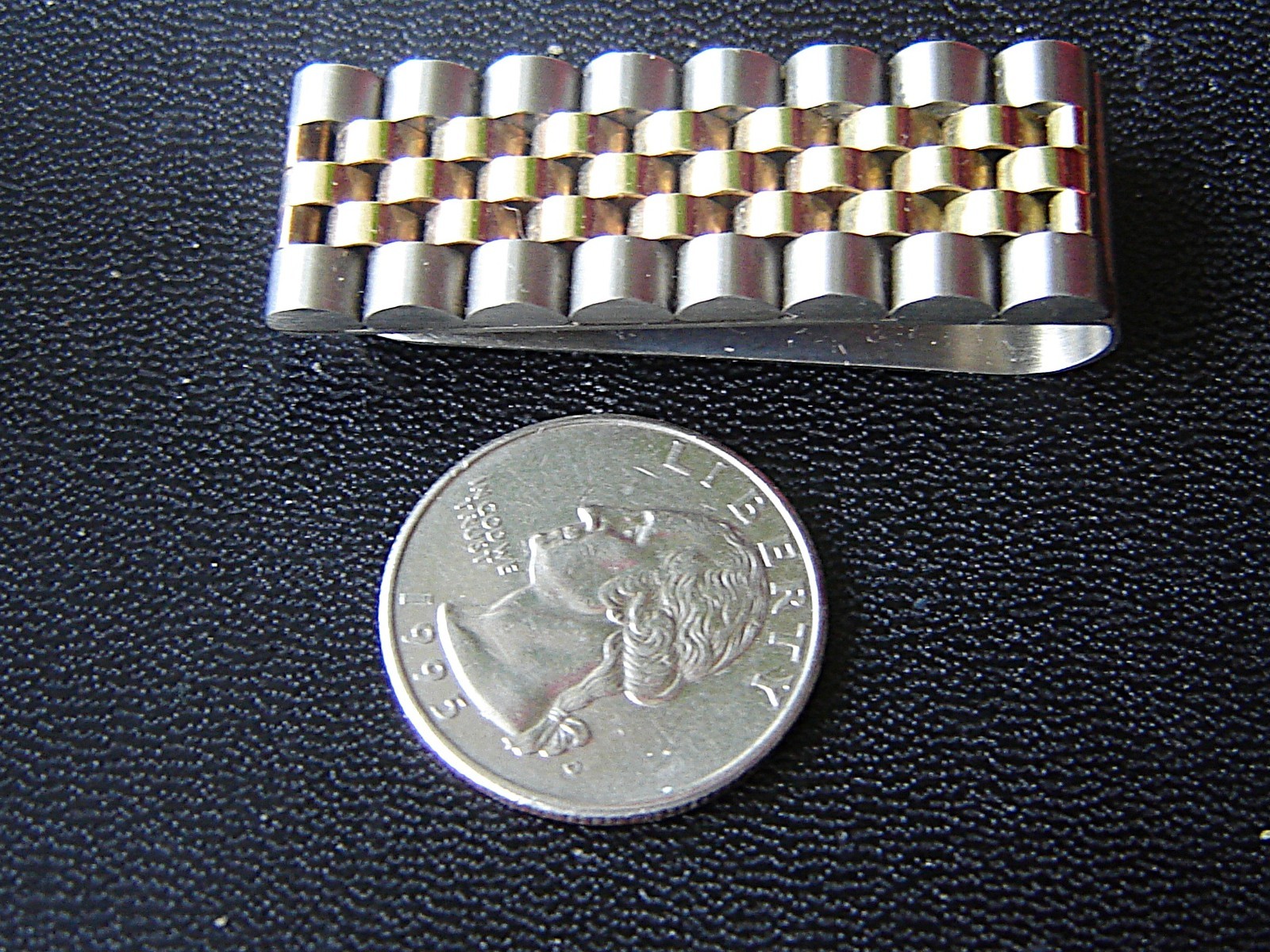 Rolex Jubilee 15.5mm Two Tone 18K Yellow Gold & SS Link Money Clip