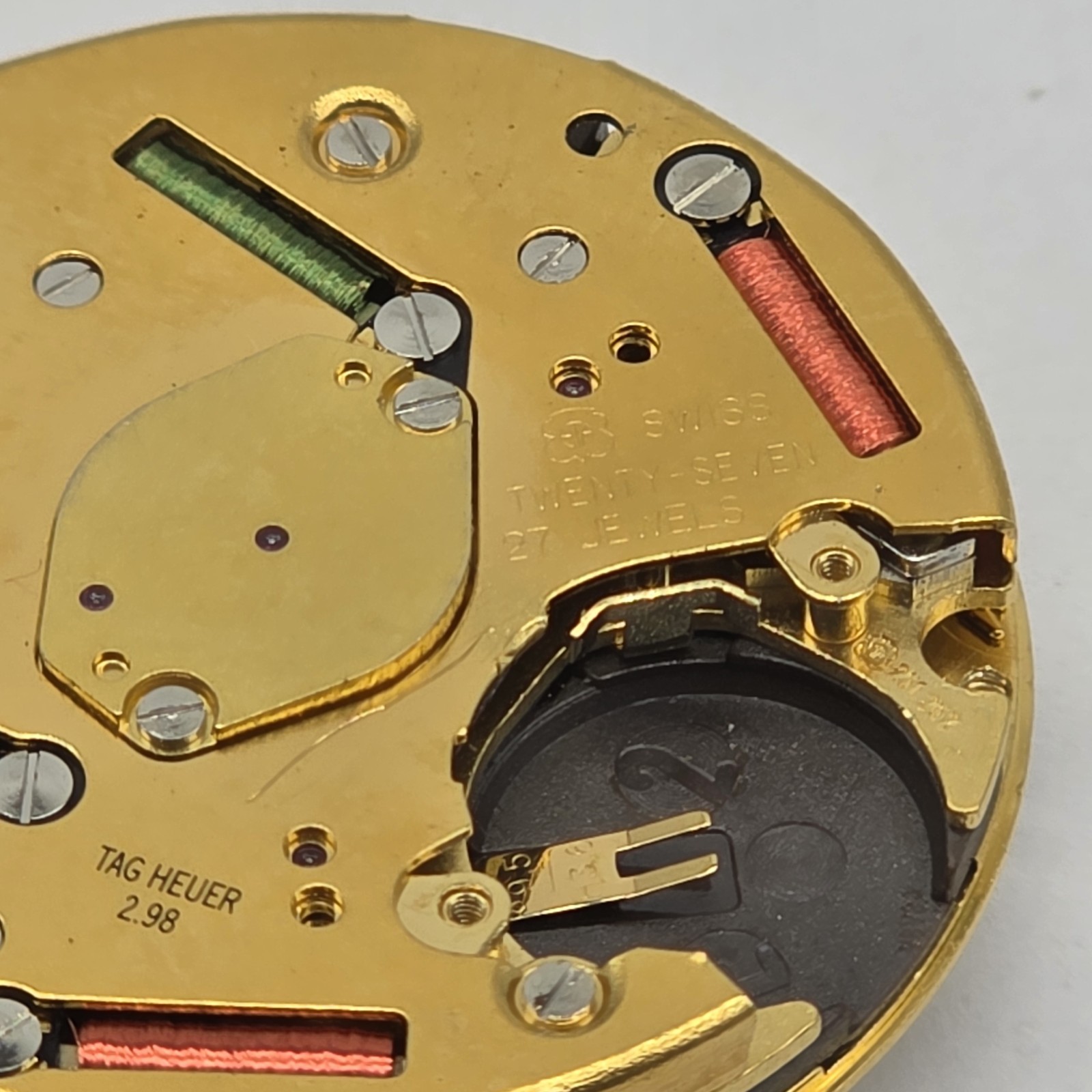 Tag Heuer 2.98 ETA 251.262 Swiss Chronograph Watch Movement 27 Jewels Untested 2