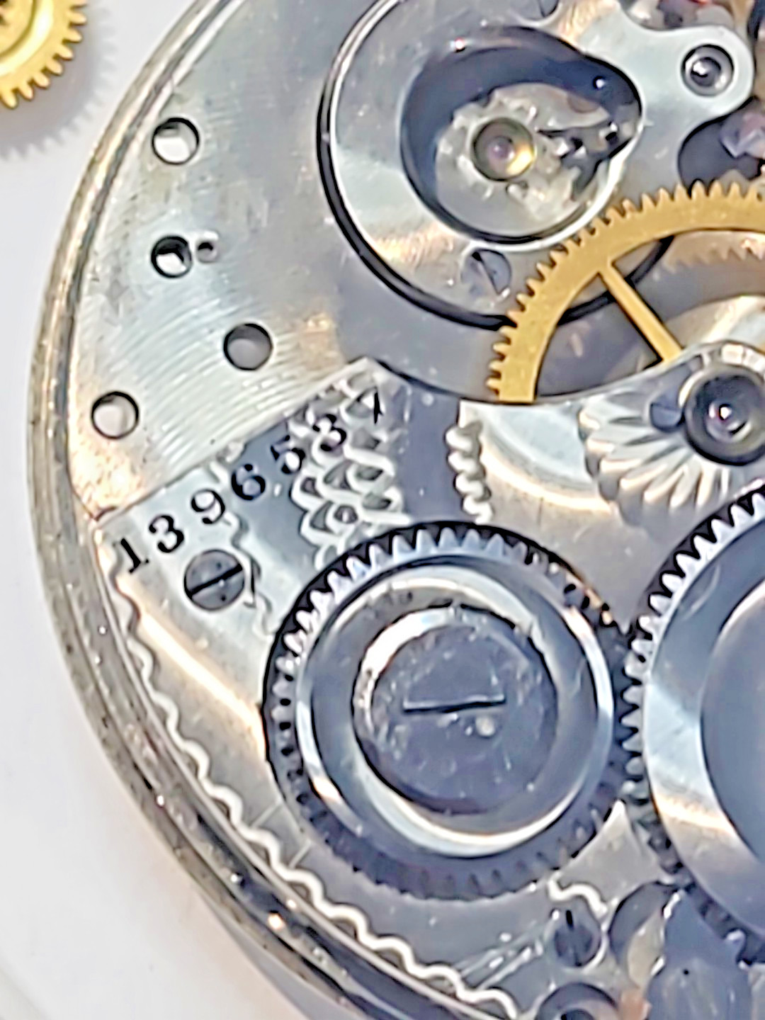 Antique Hamilton Pocket watch movement Grade 974 17 jewel 16 size circa 1918