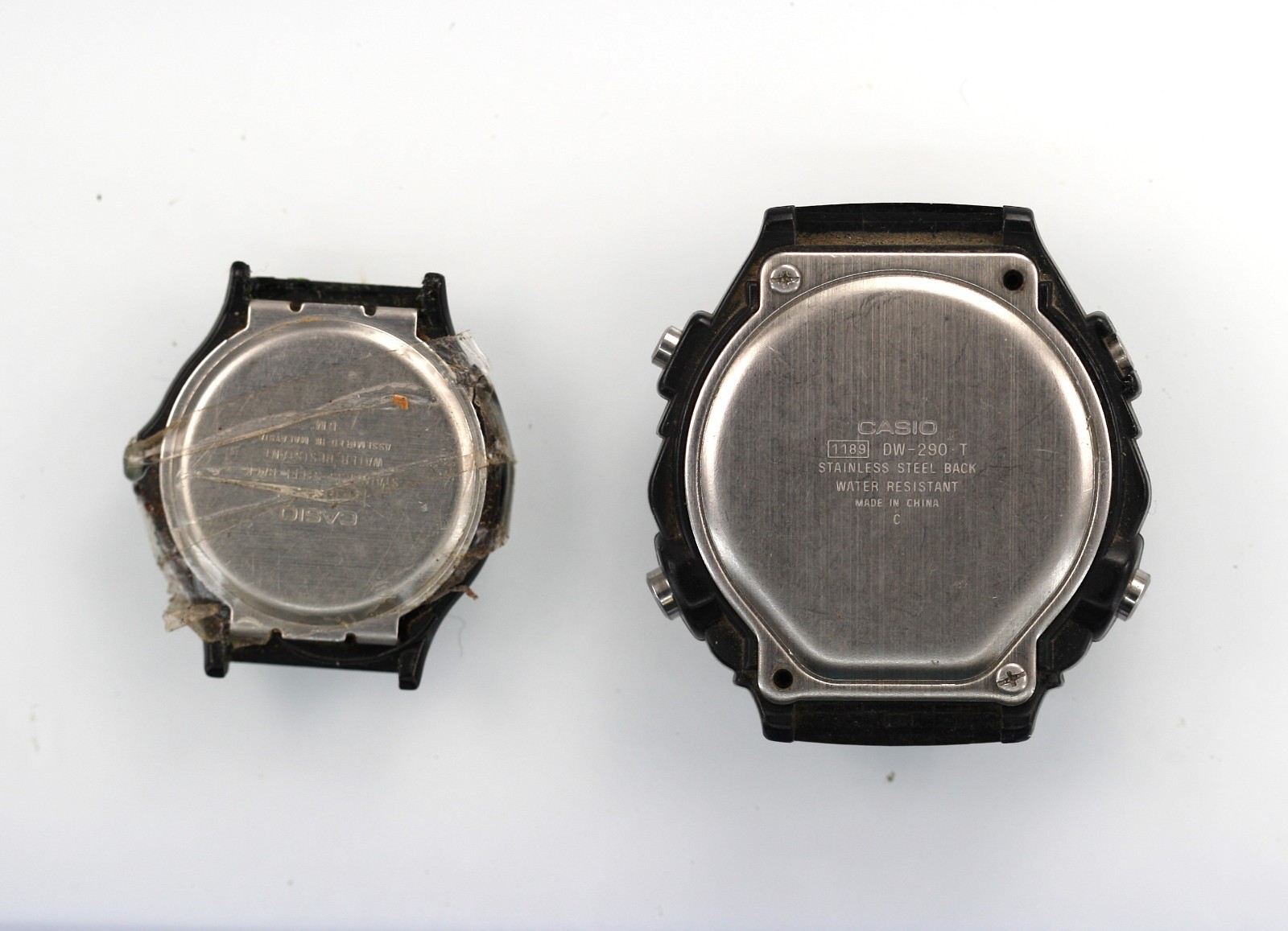 Casio Watch Men DW-290-T MQ-24 Plastic Stainless Battery 200m Quartz NON-WORKING