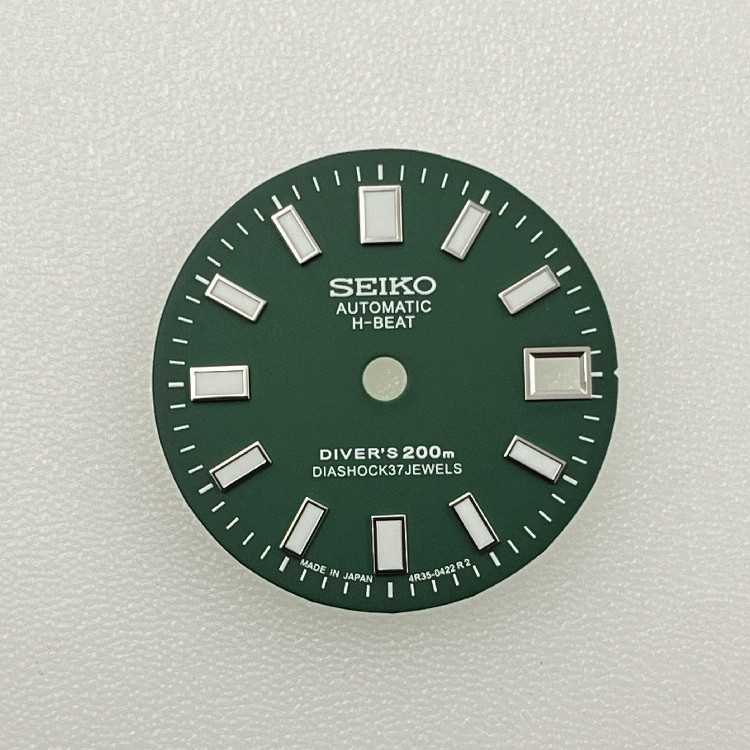28.5mm Green Luminous Watch Dial For NH35 NH36 4R35 movement