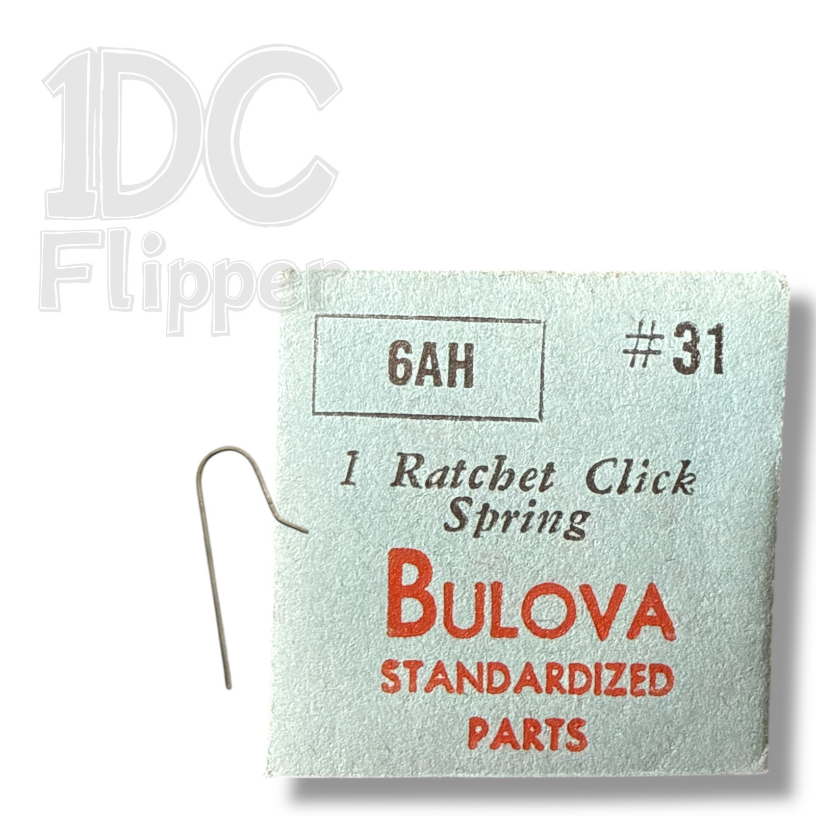 Bulova 6AH CLICK SPRING #31 430/223 Font 120 Fits Multiple Cal. 6 Read List