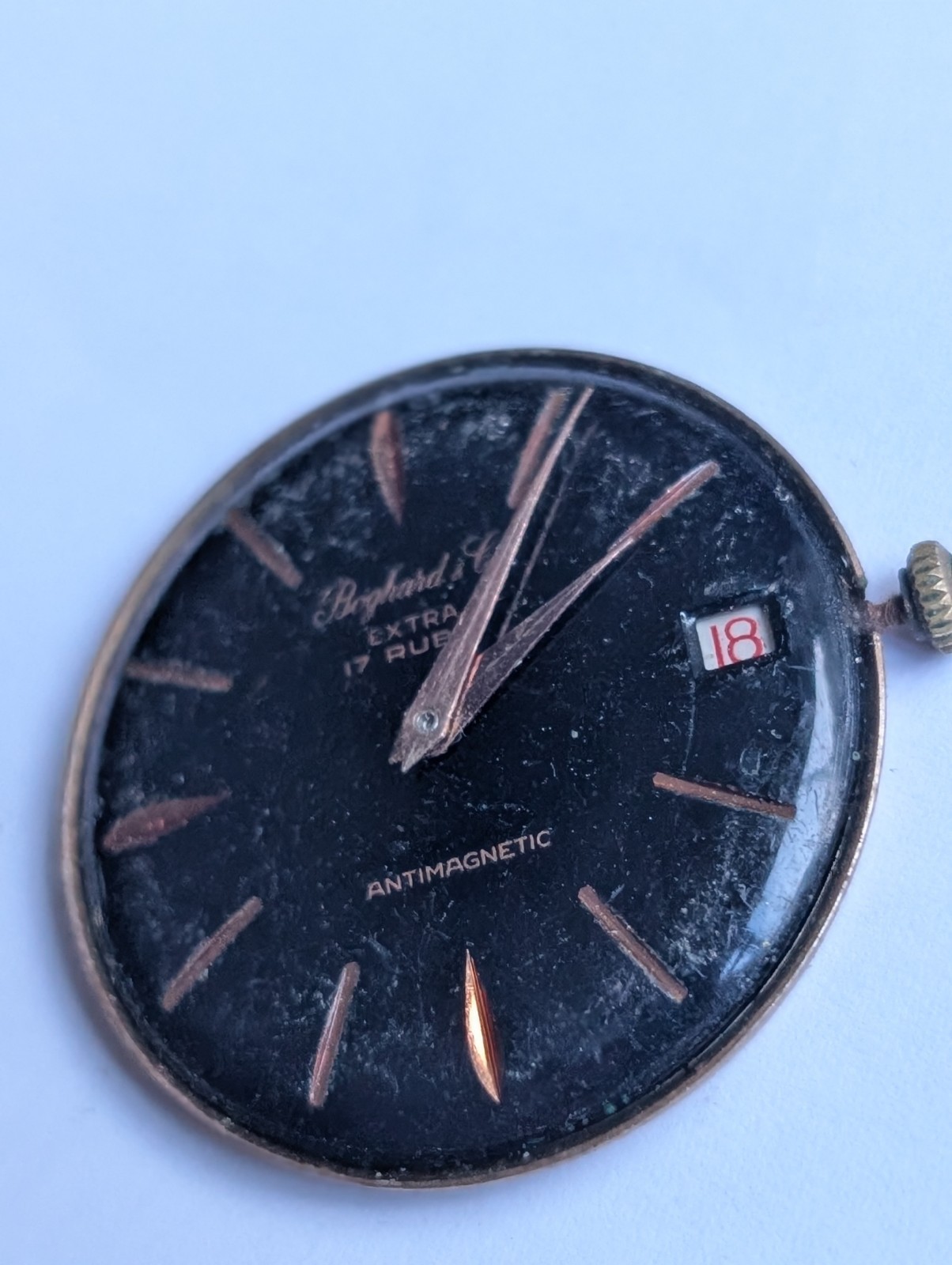 Vintage Felsa 4012 Mechanical Watch Movement (Runs)