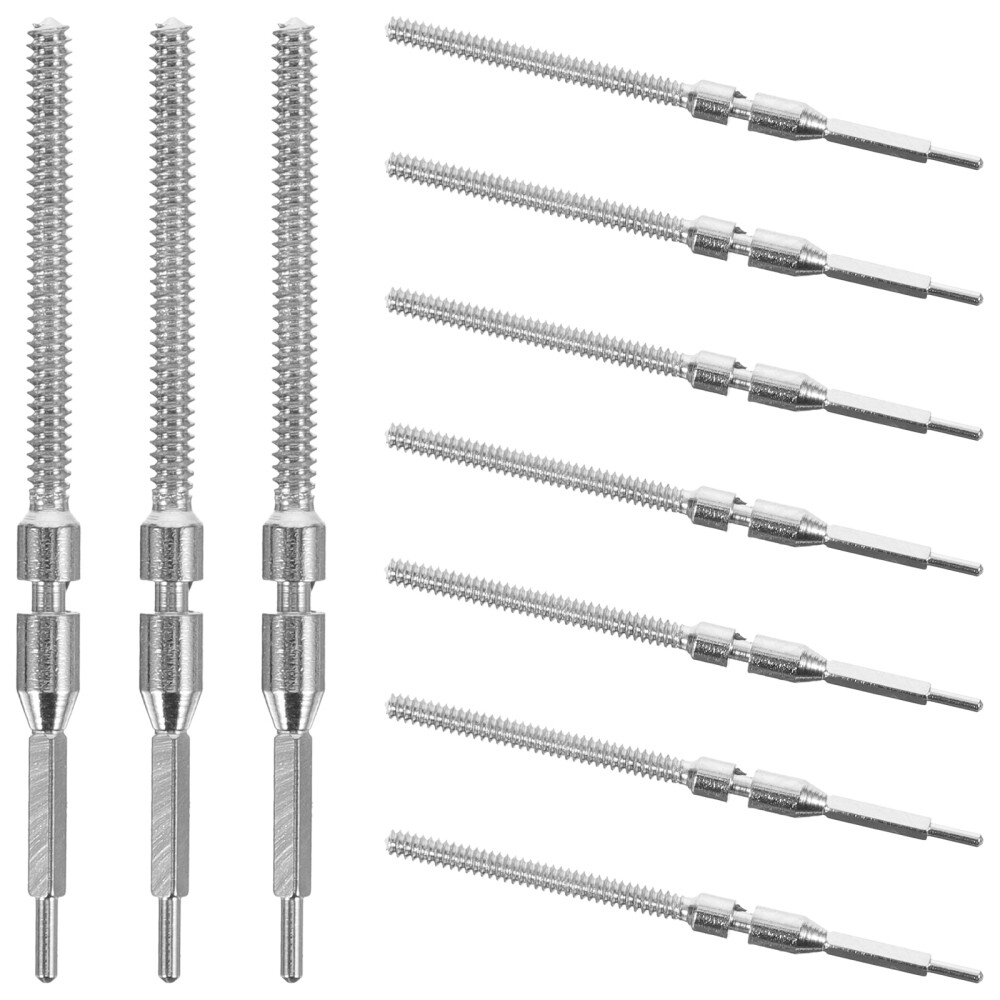 10 Pcs Watch Stem Parts Reusable Mechanical Movement Replace Universal