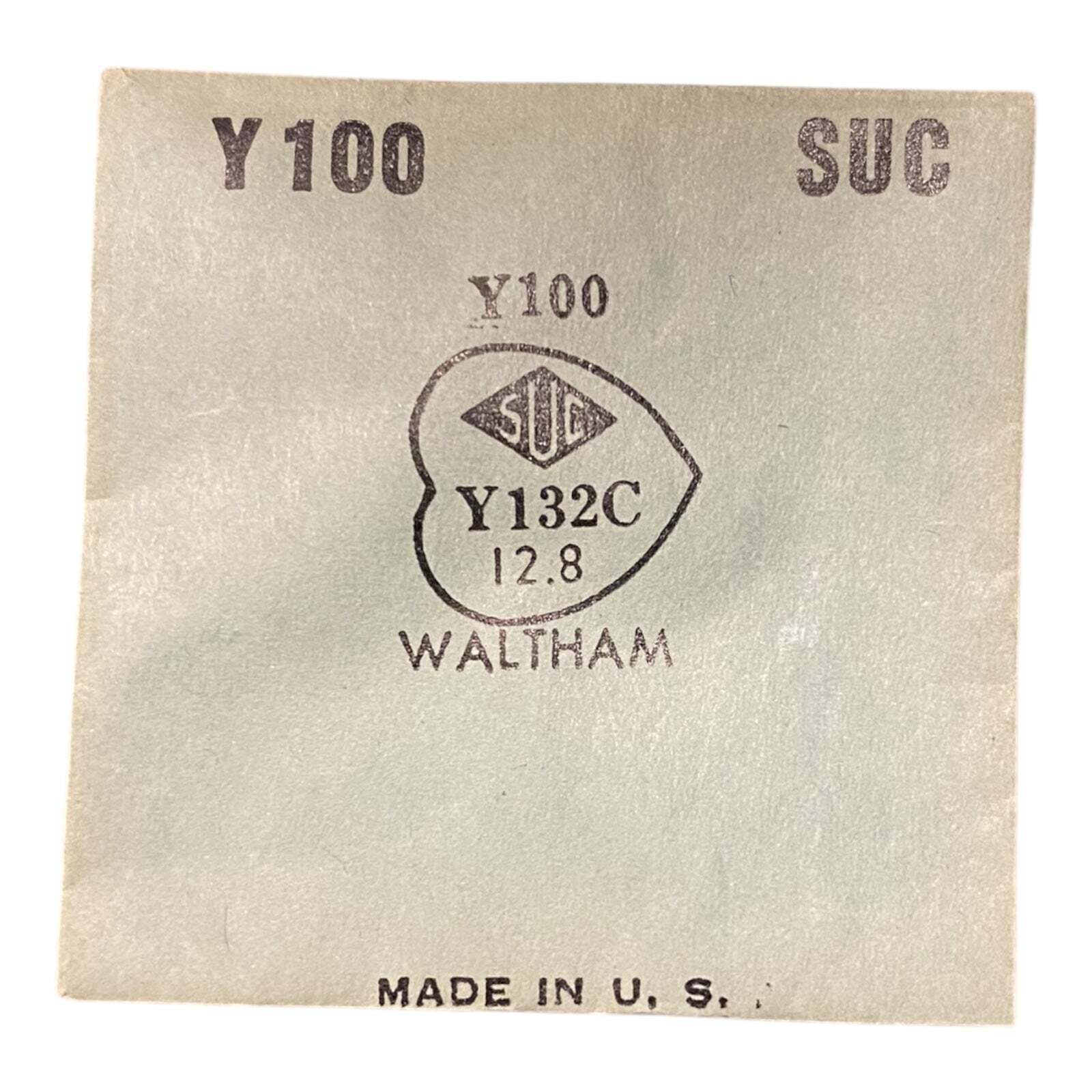 SUC Y100 Y132C Watch Crystal 12.8 mm NOS Part Waltham Same As: F312