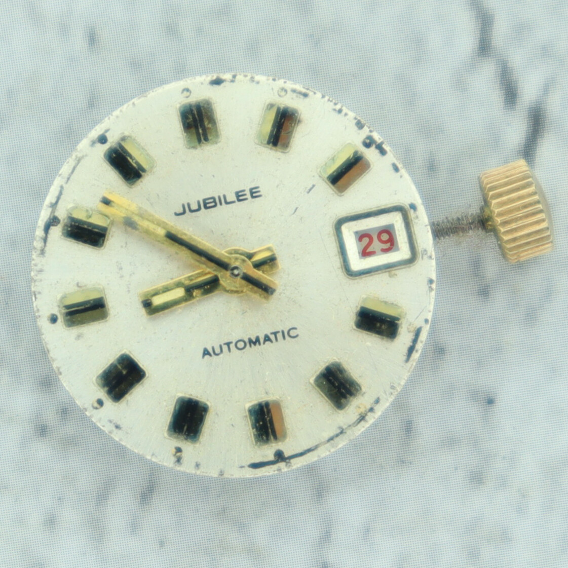 Vintage Jubilee 17 Jewel Automatic Ladies Wristwatch Movement Universal Time 17