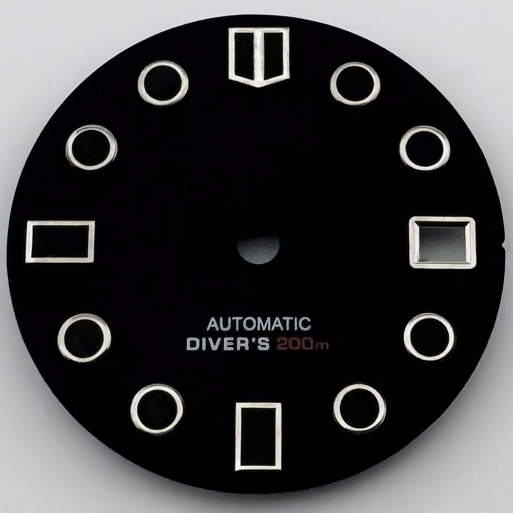 28.5mm Dial Fit NH35 Movement 3/3.8 O’clock Crown White Black Gray Watch Parts