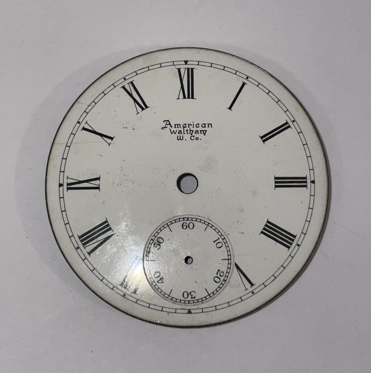 AMERICAN WALTHAM WATCH CO 18S OPEN FACE DIAL ONLY POCKET WATCH 🌺🌺