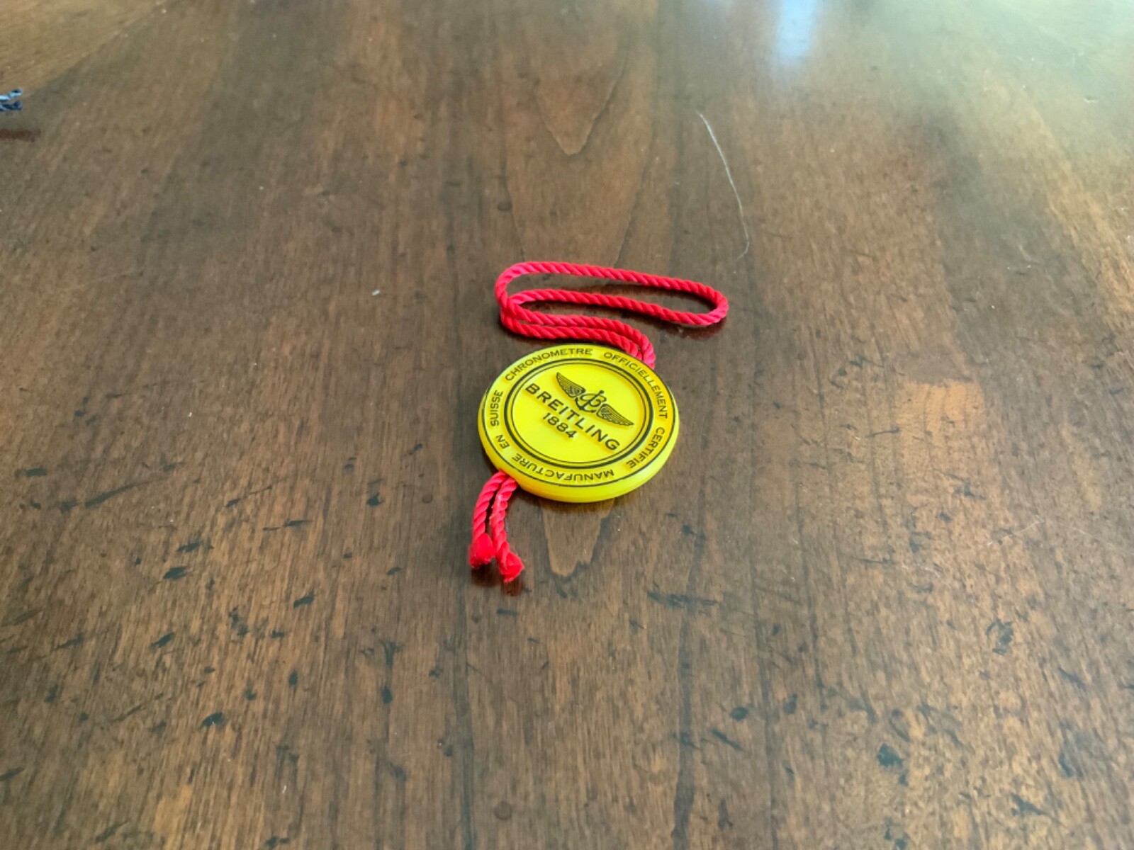 BREITLING Swiss Watch Officially Certified Chronometer Hang Tag ONLY ONE.
