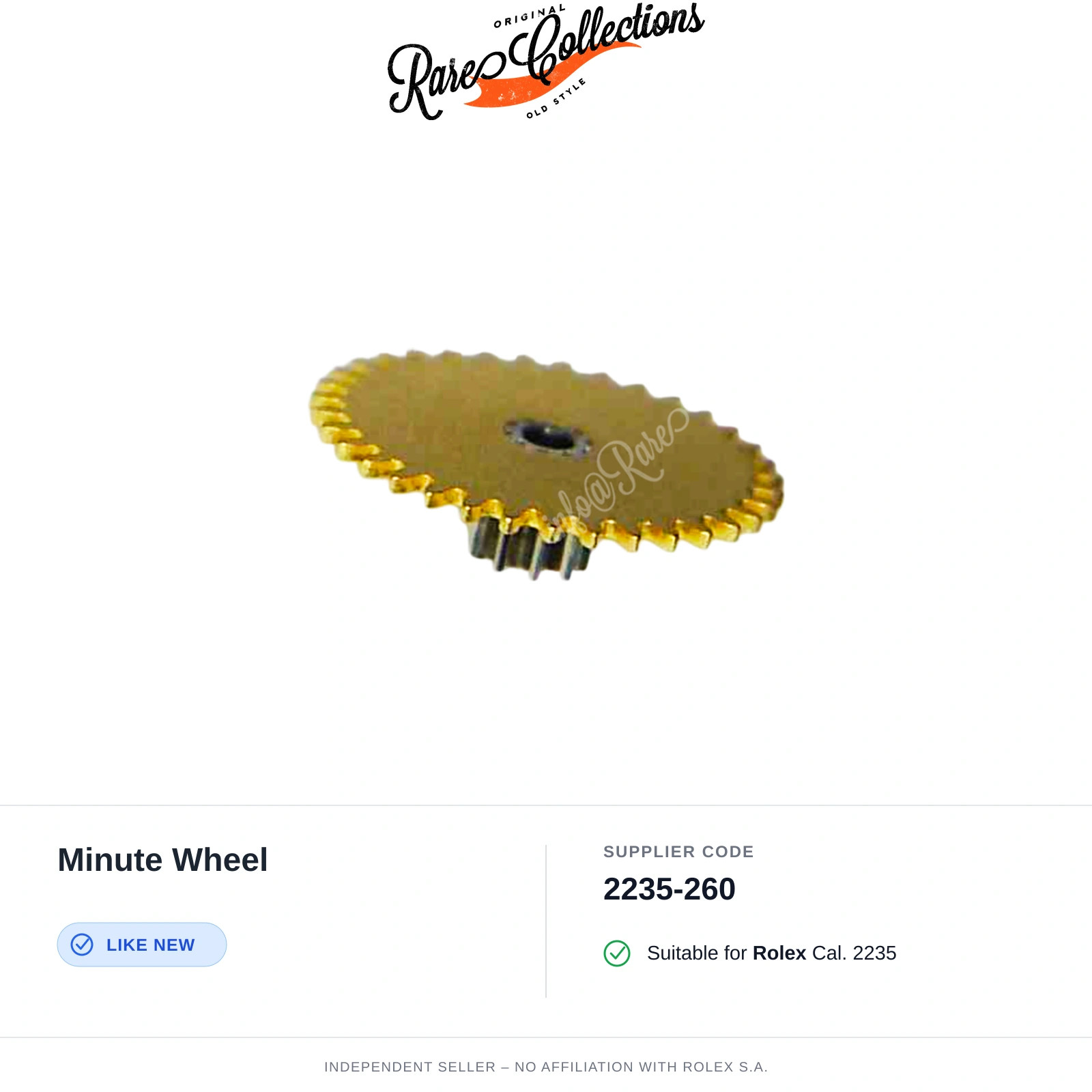 Minute Wheel for Rolex (cod. 2235-260) — Excellent Condition