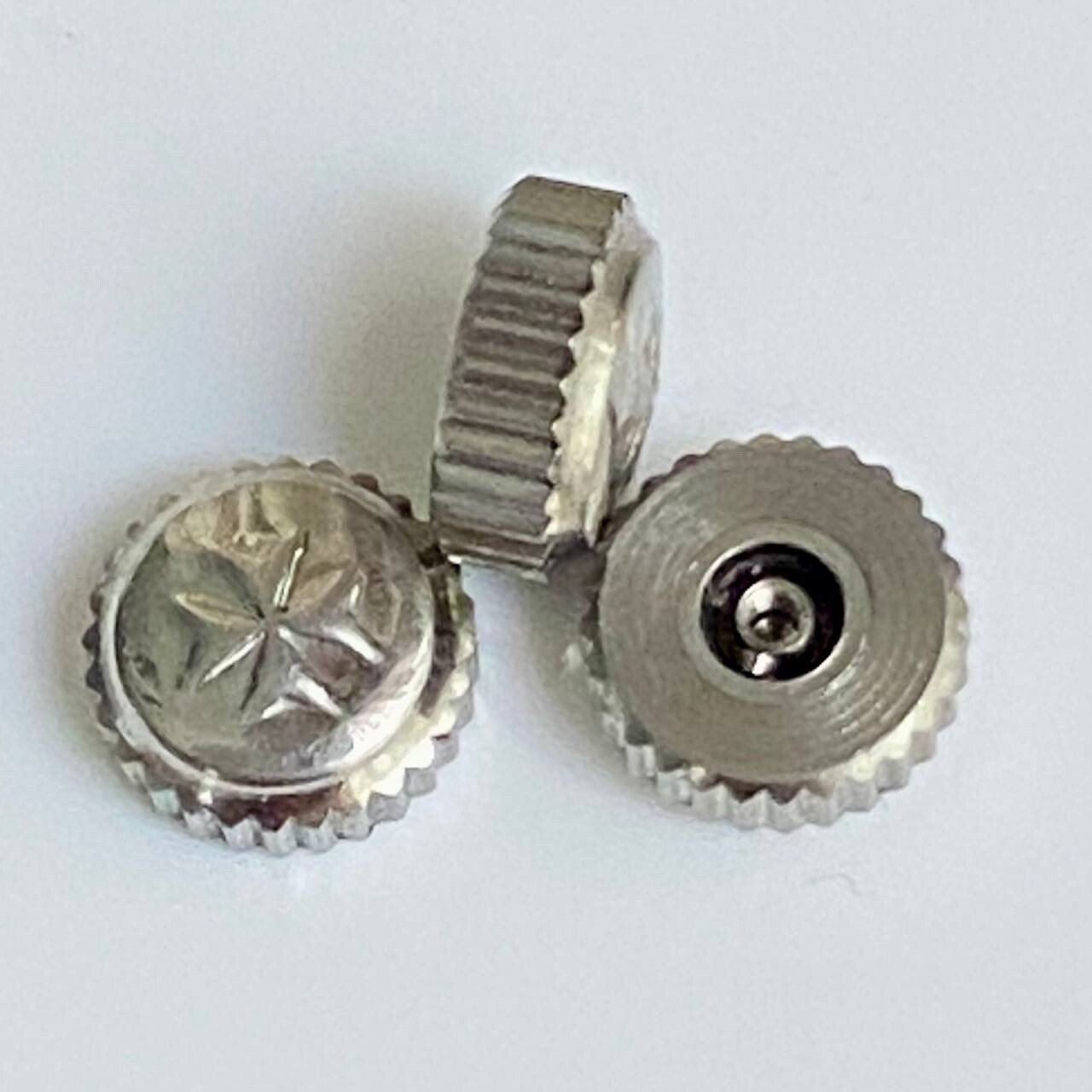 Silver Steel Vacheron Constantin VC Crown 6mm x 3mm, Tap 10 – Case Tube 2mm