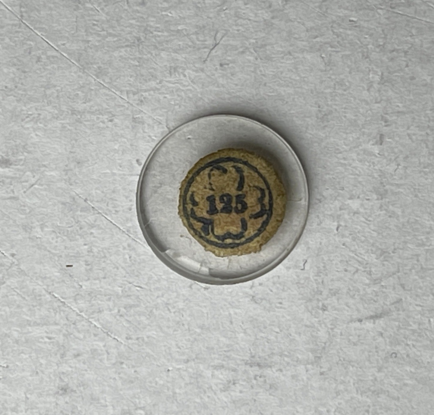 Antique VUS Switzerland Mineral Open Face Glass Watch Dial Crystal 125 12.4mm