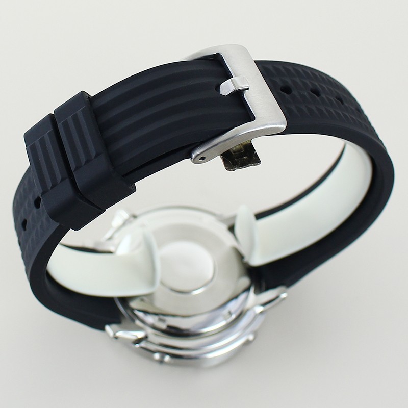 43.3mm Modify Tuna Baby Mod Steel Silver Watch Case+Strap For Seiko NH35 36 NH38